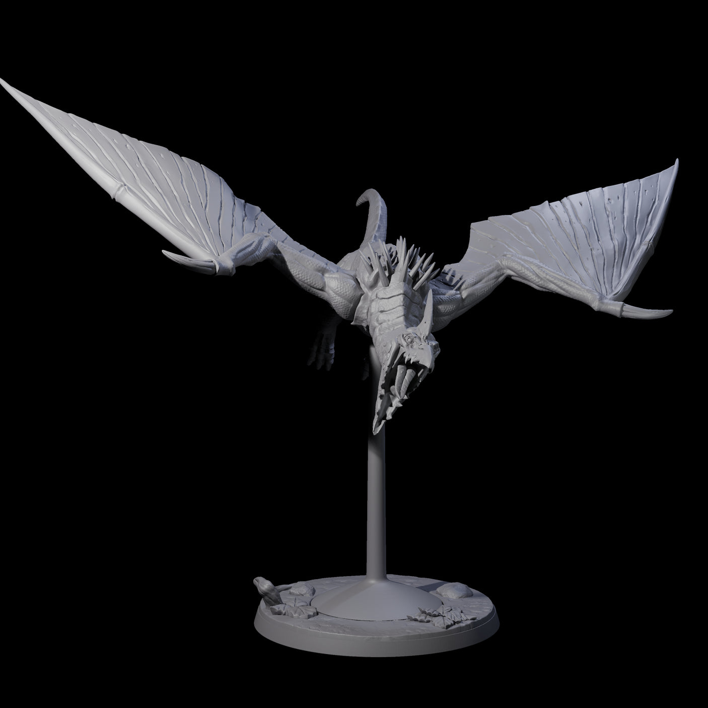Swooping Pteranodon D Miniature for Dungeons and Dragons, Pathfinder or other TTRPGs