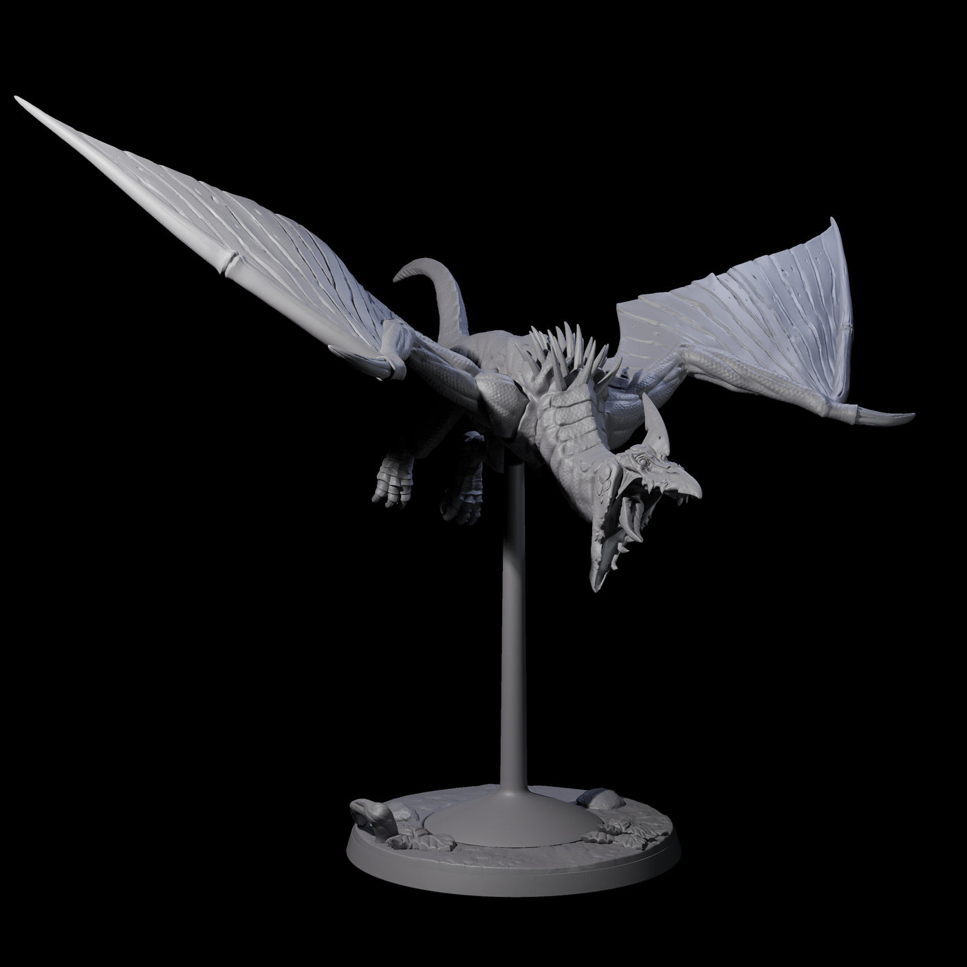 Swooping Pteranodon D Miniature for Dungeons and Dragons, Pathfinder or other TTRPGs