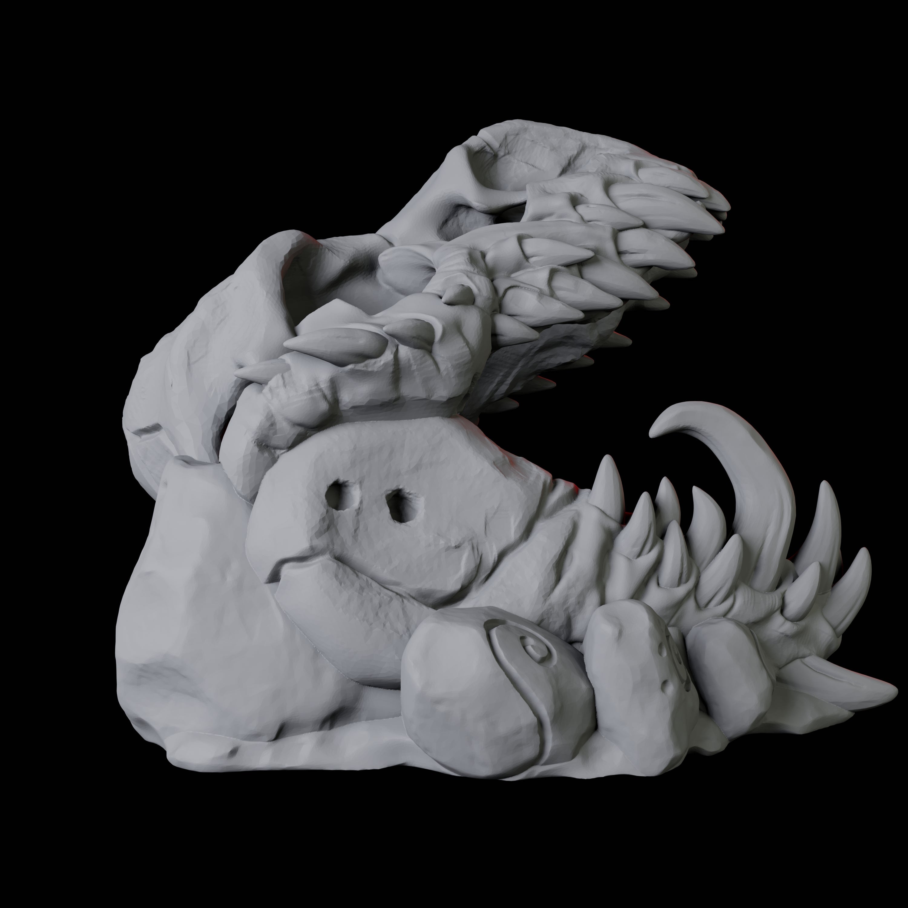 T-Rex Skull Miniature for Dungeons and Dragons, Pathfinder or other TTRPGs