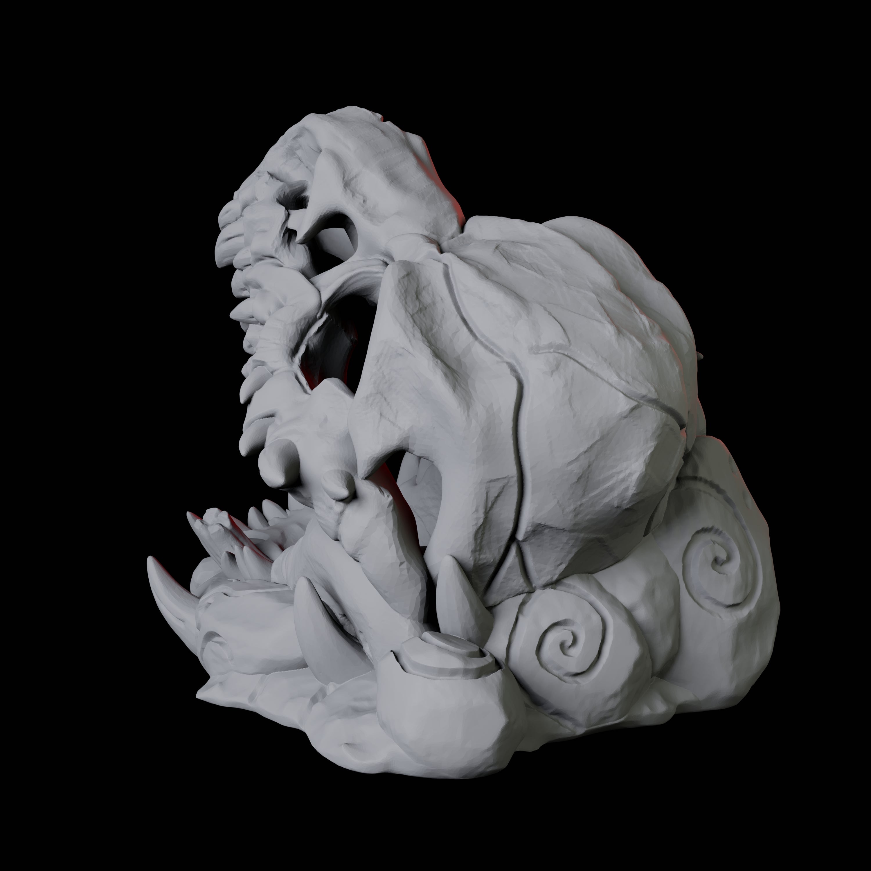 T-Rex Skull Miniature for Dungeons and Dragons, Pathfinder or other TTRPGs