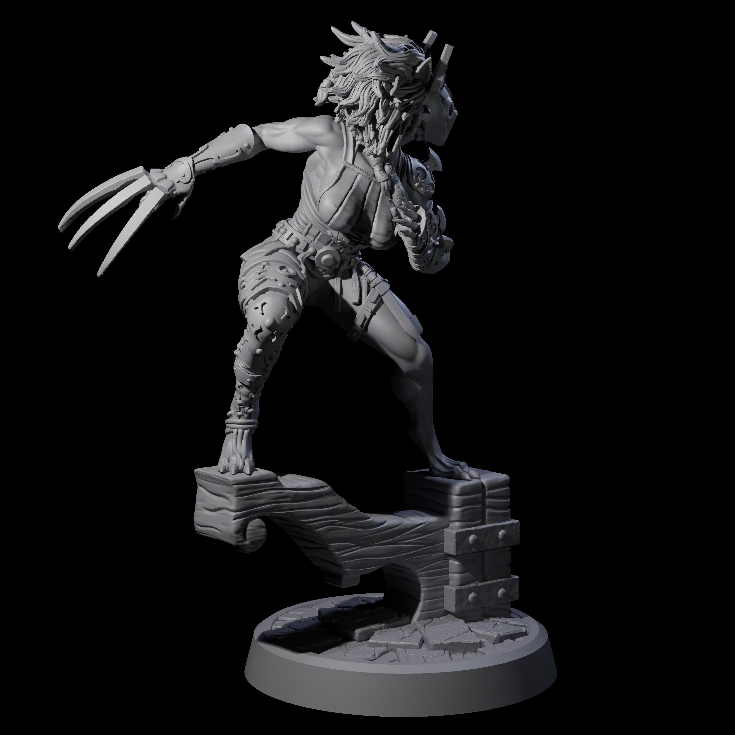 Tabaxi Cat Burgler Miniature for Dungeons and Dragons, Pathfinder or other TTRPGs