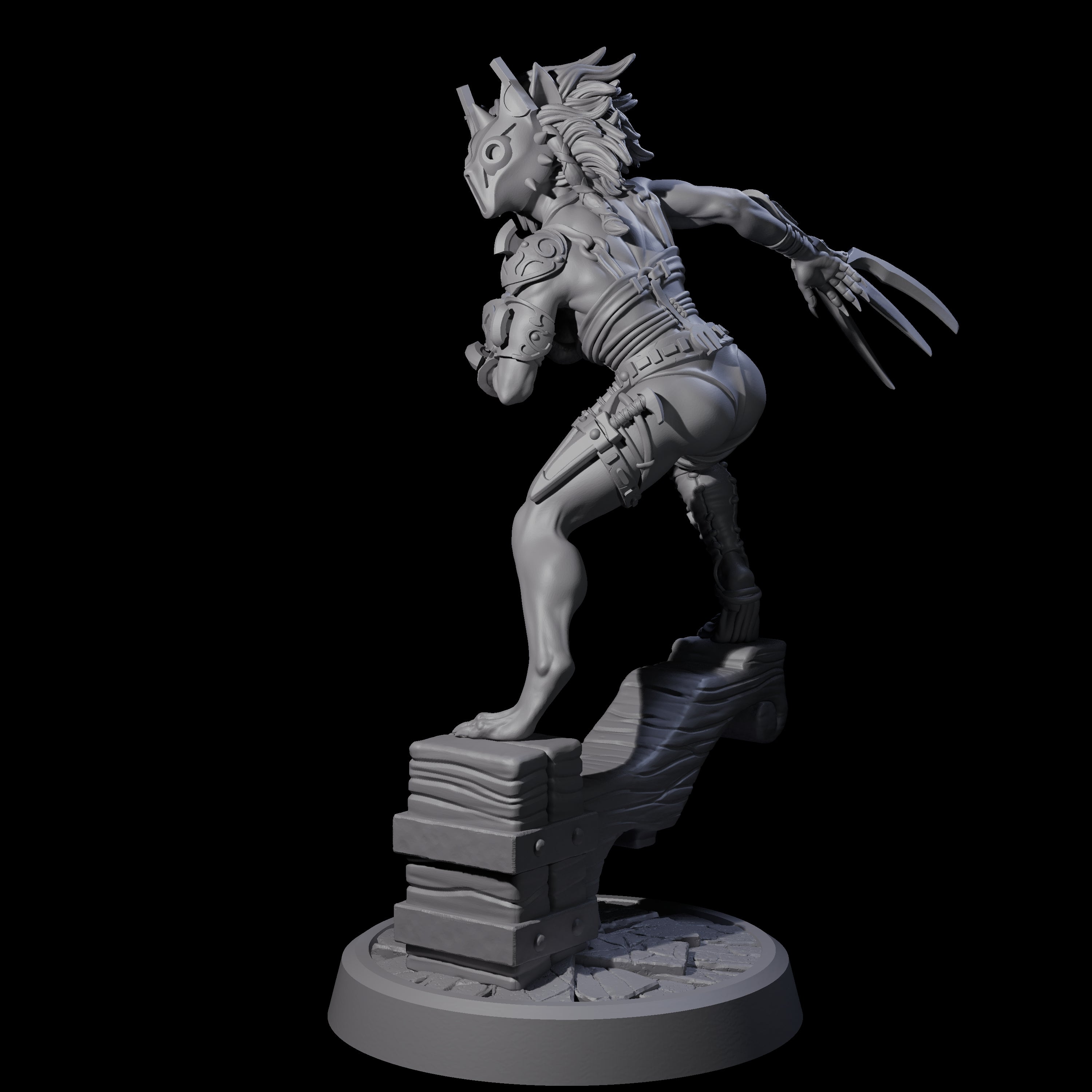 Tabaxi Cat Burgler Miniature for Dungeons and Dragons, Pathfinder or other TTRPGs