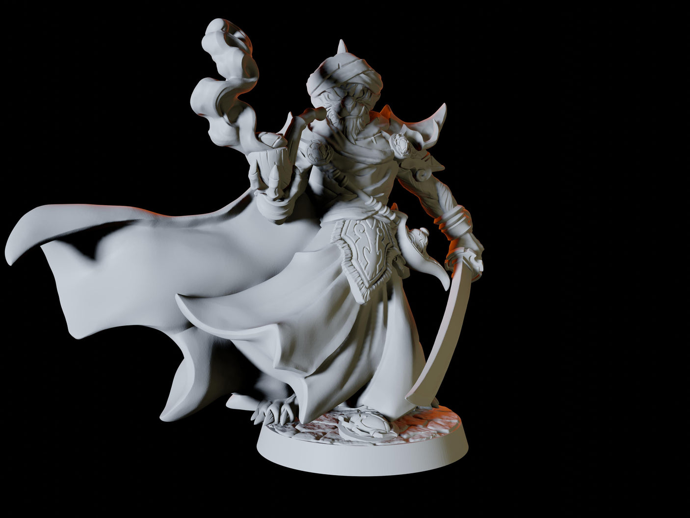 Tabaxi Mercenary Miniature for Dungeons and Dragons, Pathfinder or other TTRPGs