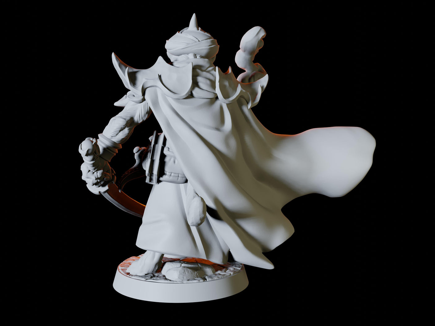 Tabaxi Mercenary Miniature for Dungeons and Dragons, Pathfinder or other TTRPGs