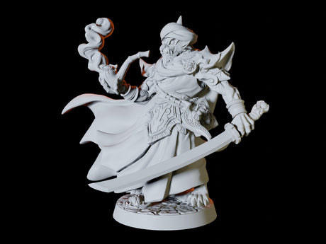 Tabaxi Mercenary Miniature for Dungeons and Dragons, Pathfinder or other TTRPGs