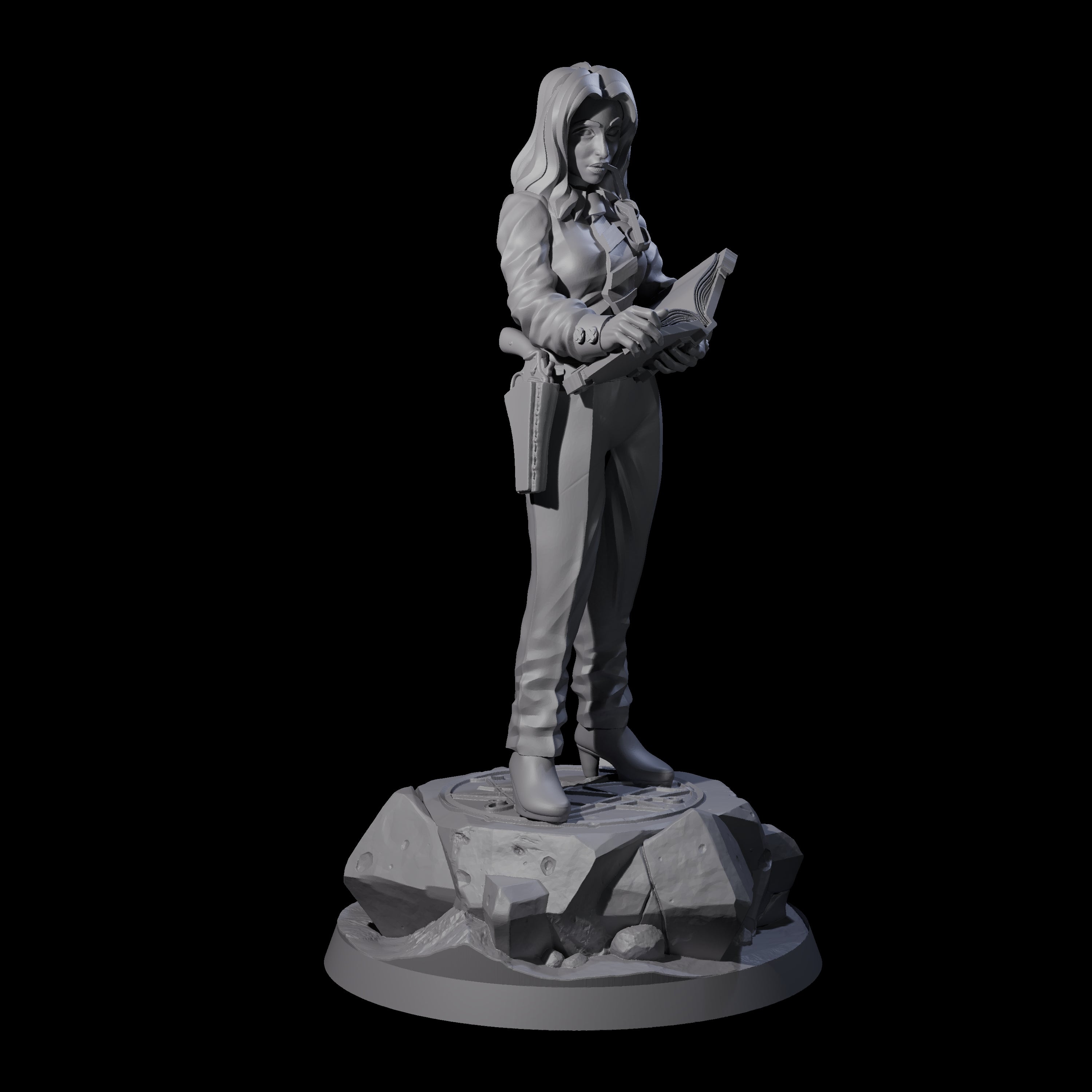 Tactical Human Investigator Miniature for Dungeons and Dragons, Pathfinder or other TTRPGs