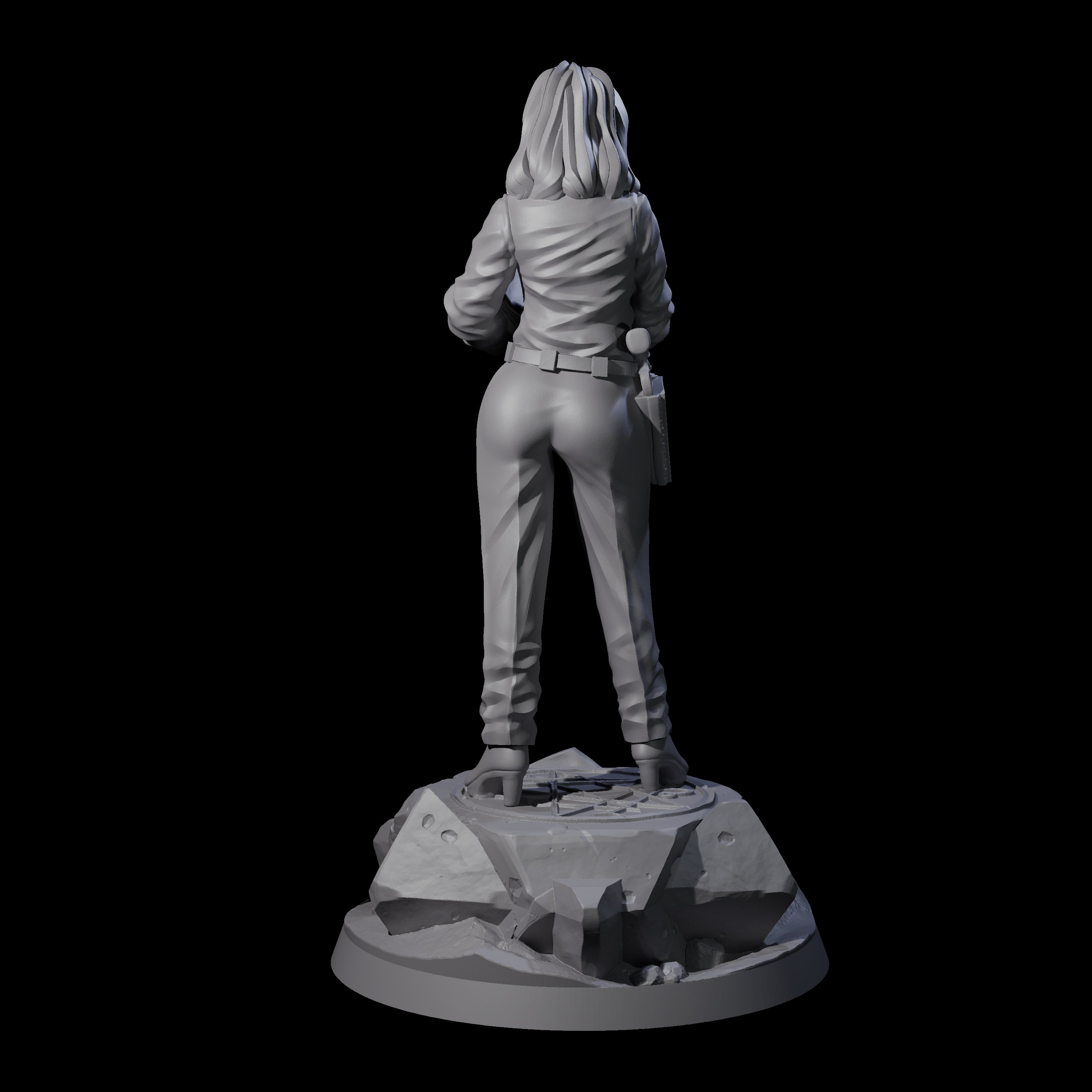 Tactical Human Investigator Miniature for Dungeons and Dragons, Pathfinder or other TTRPGs
