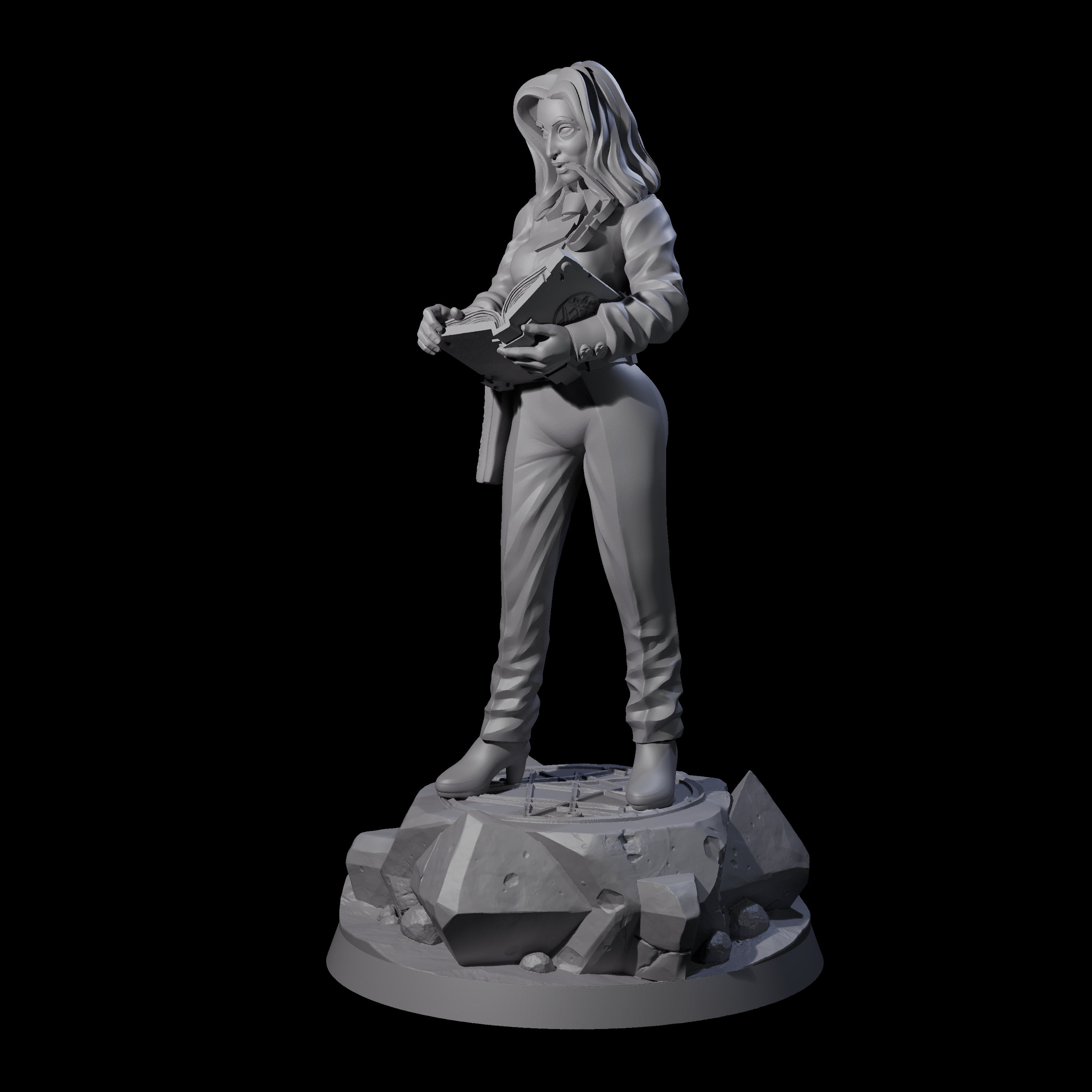Tactical Human Investigator Miniature for Dungeons and Dragons, Pathfinder or other TTRPGs