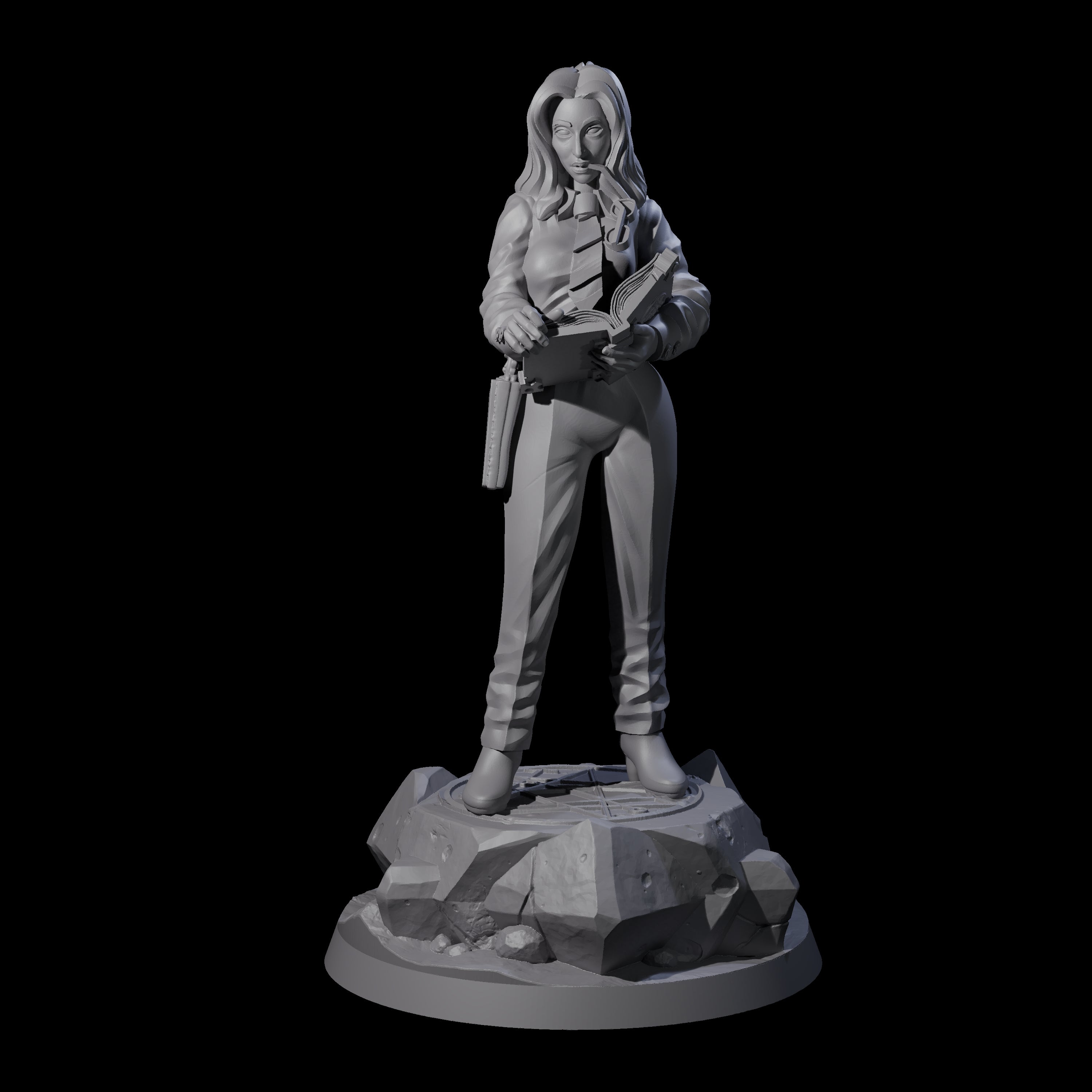 Tactical Human Investigator Miniature for Dungeons and Dragons, Pathfinder or other TTRPGs