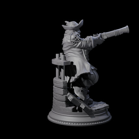 Taking Aiming Pirate Captain Miniature for Dungeons and Dragons, Pathfinder or other TTRPGs