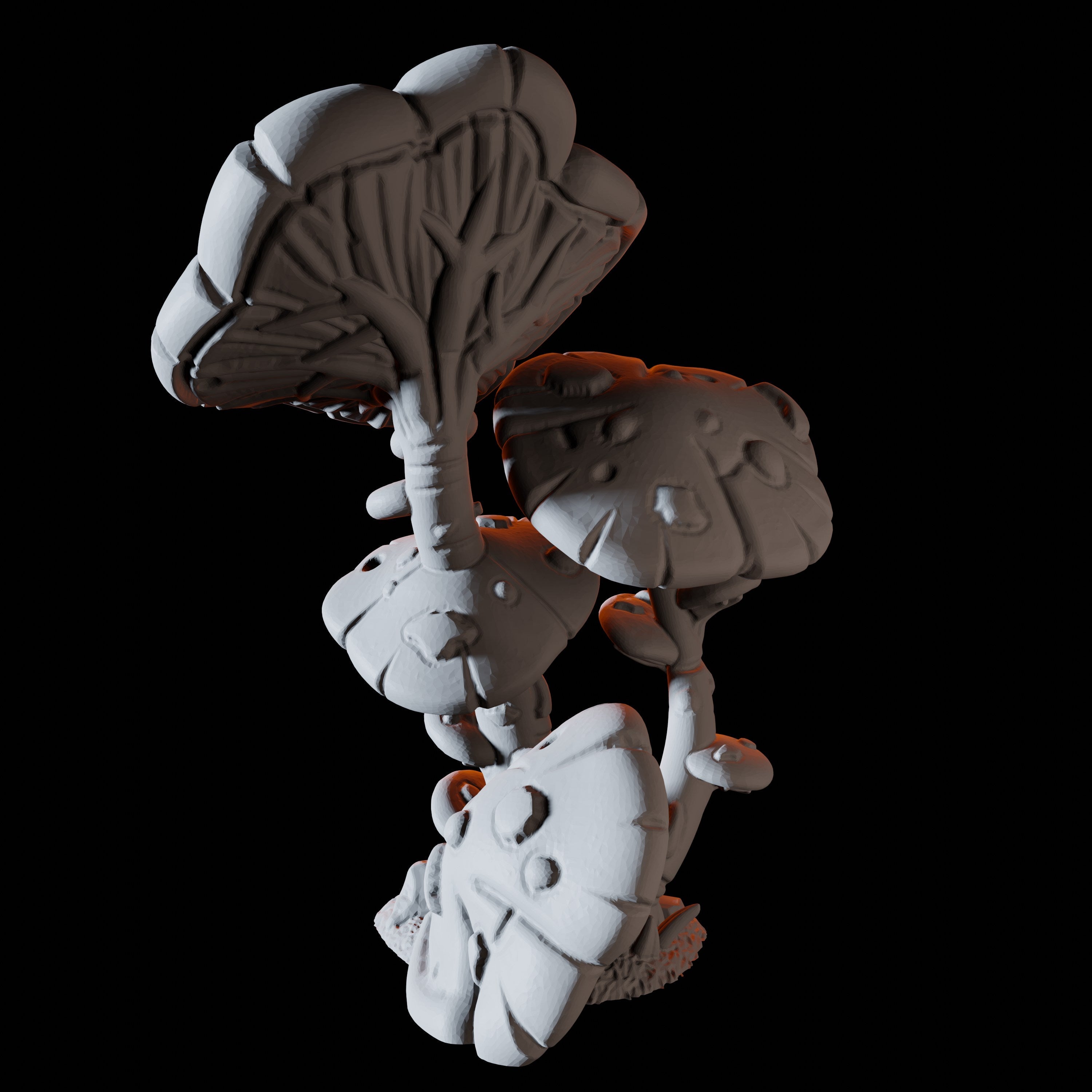 Tall Layered Mushroom Miniature for Dungeons and Dragons, Pathfinder or other TTRPGs