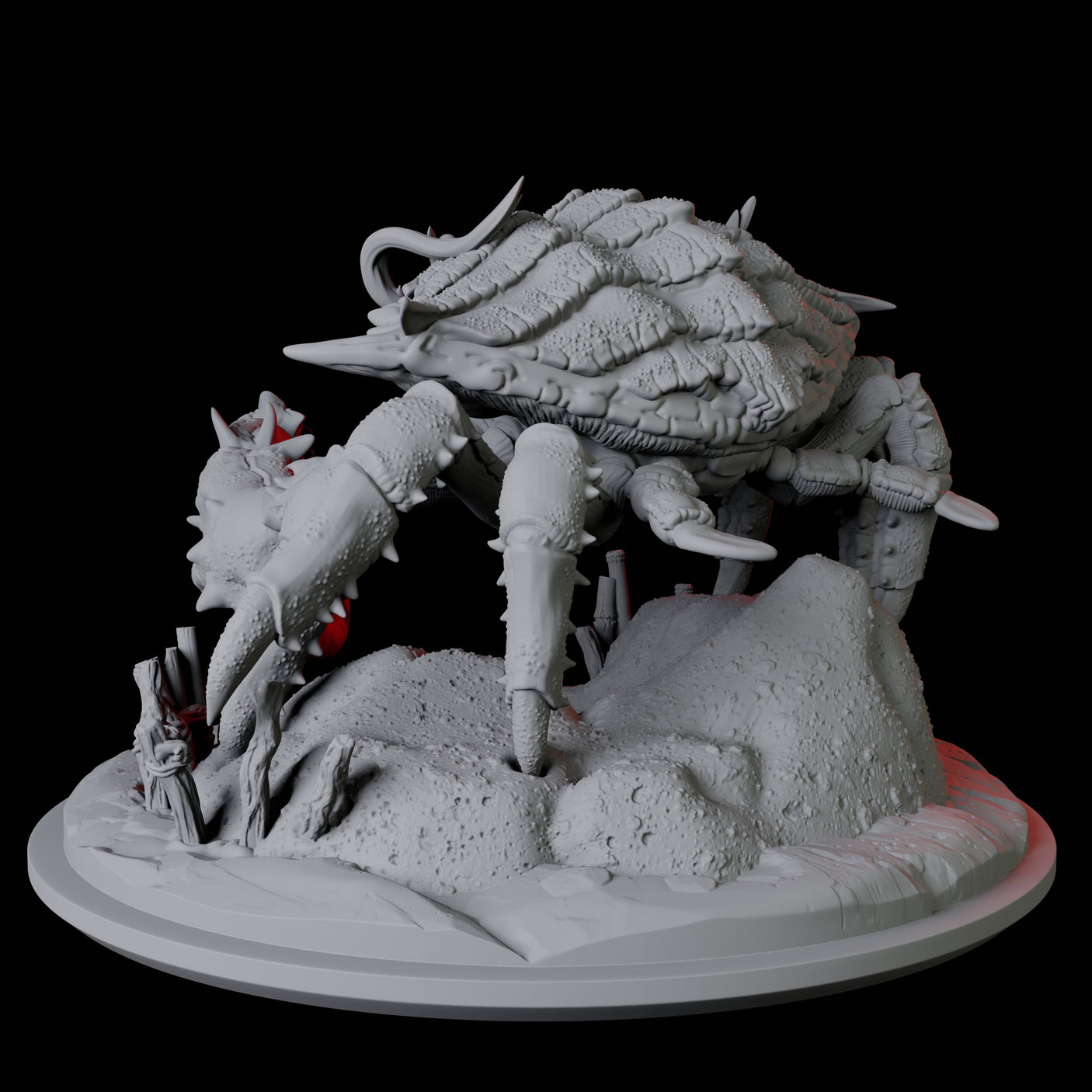 Tambanokano, the Giant Crab Miniature for Dungeons and Dragons, Pathfinder or other TTRPGs