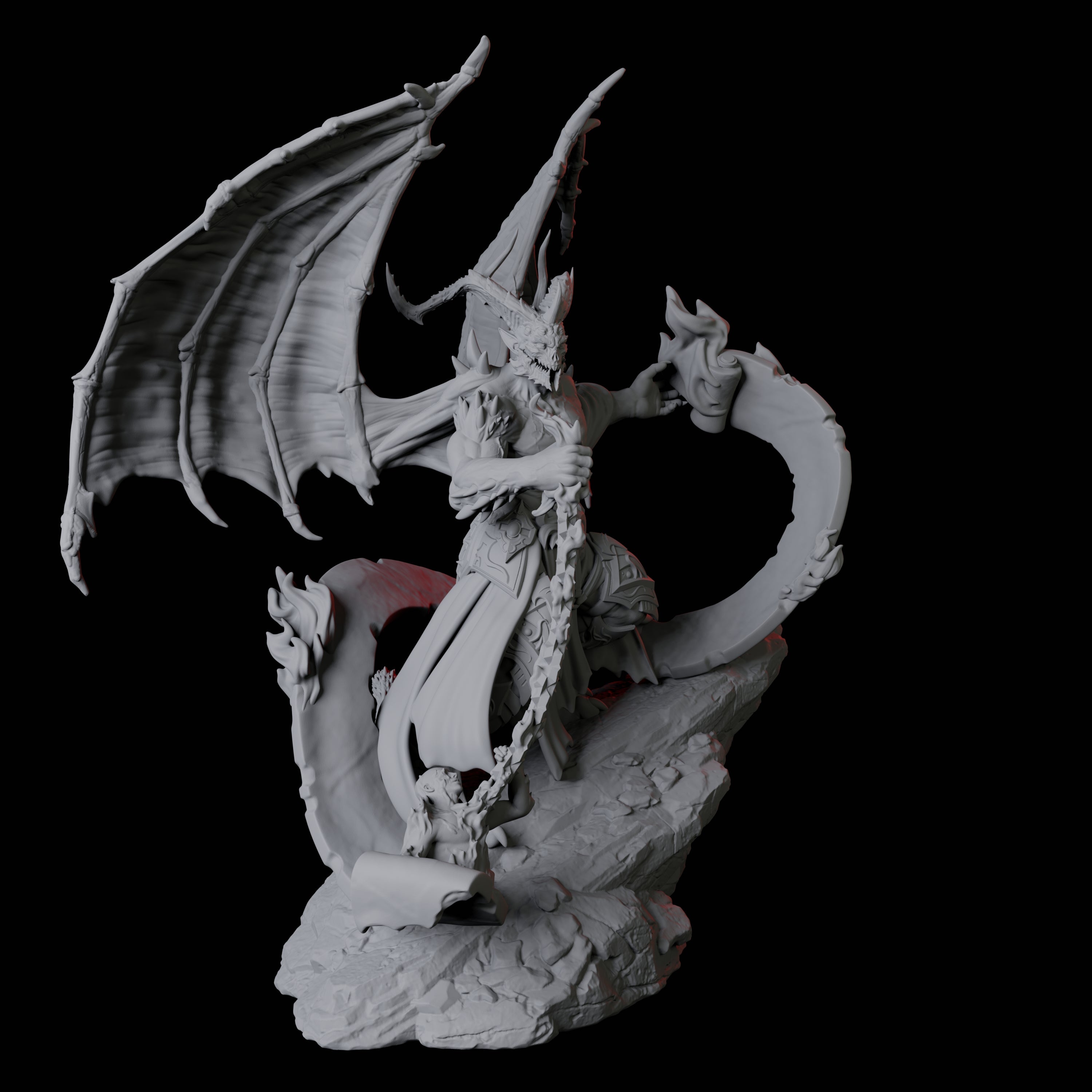 Taunting Horned Devil A Miniature for Dungeons and Dragons, Pathfinder or other TTRPGs