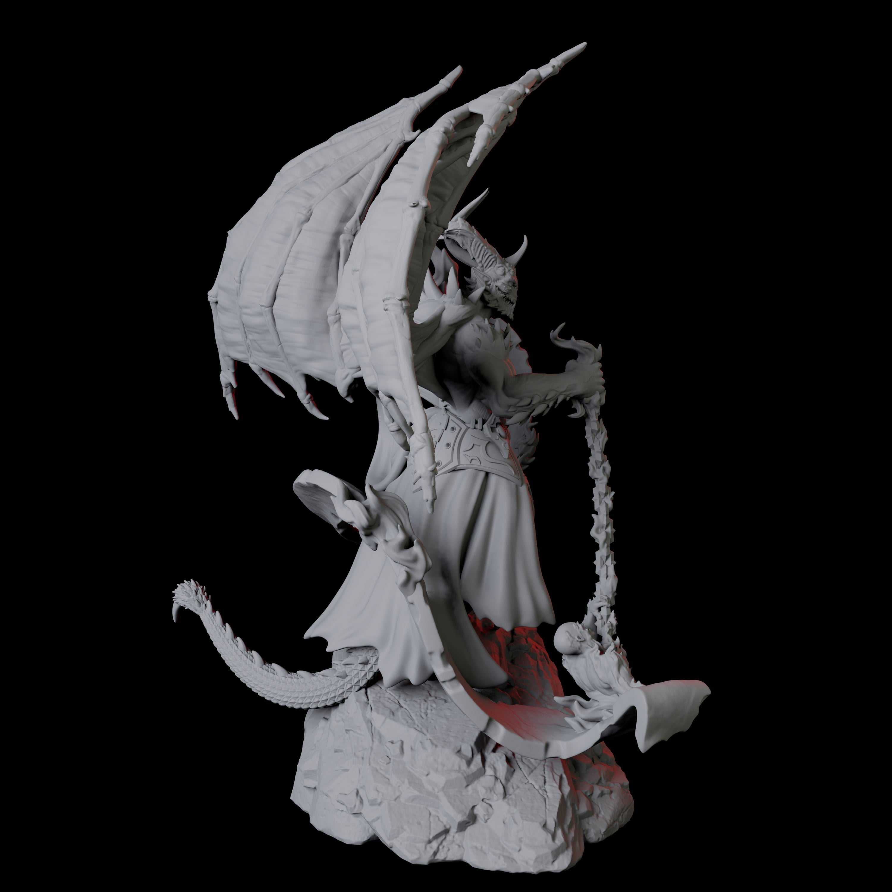 Taunting Horned Devil A Miniature for Dungeons and Dragons, Pathfinder or other TTRPGs