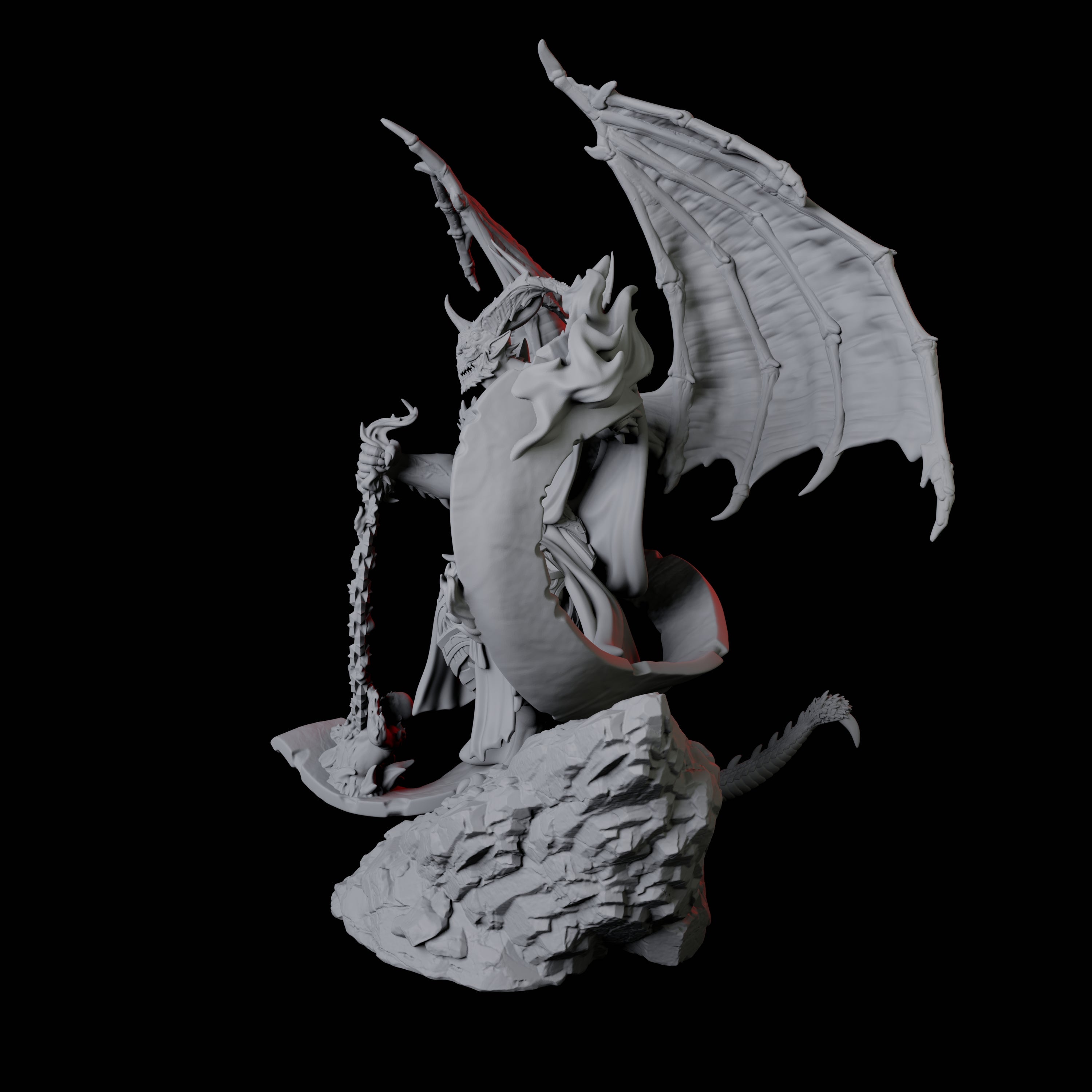 Taunting Horned Devil A Miniature for Dungeons and Dragons, Pathfinder or other TTRPGs