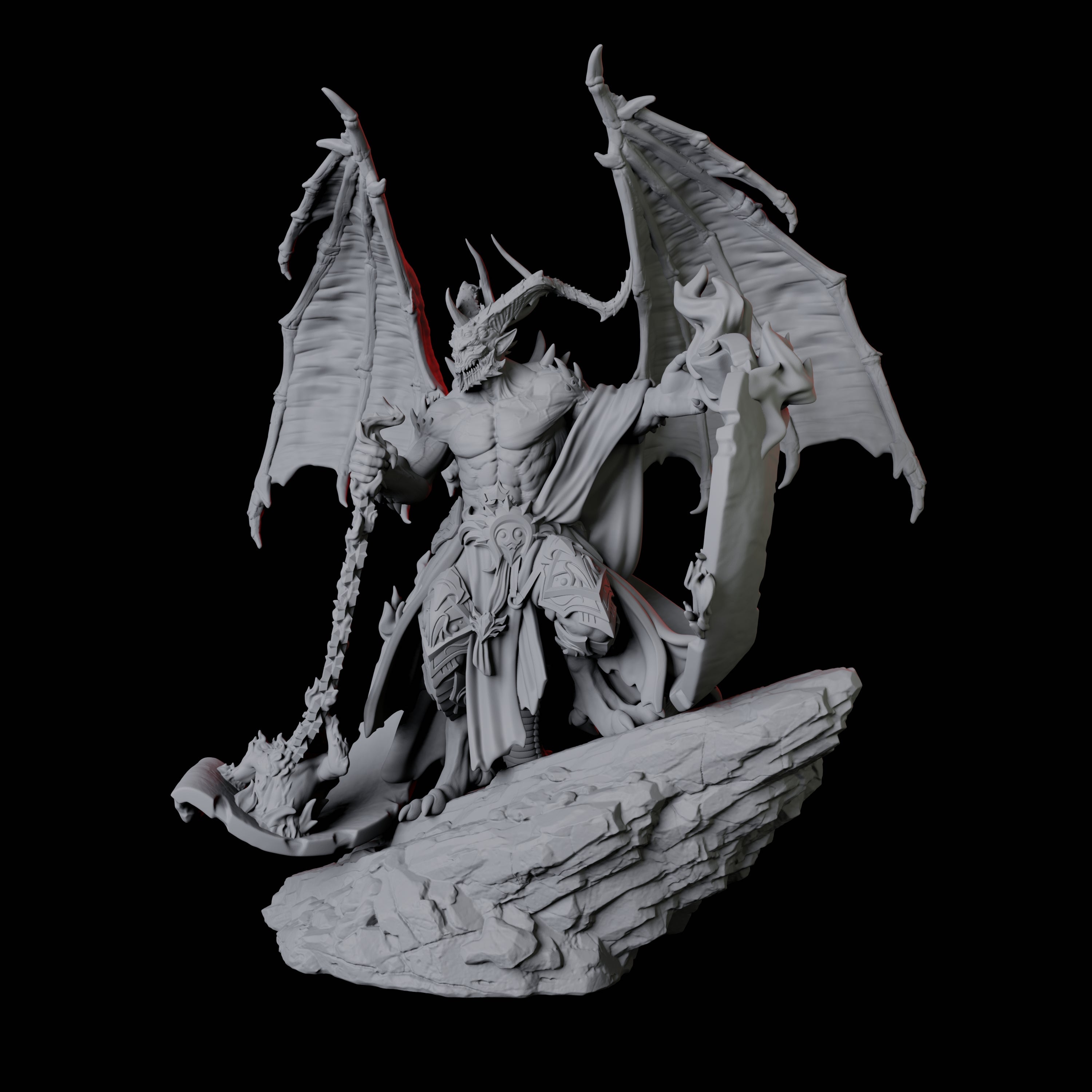 Taunting Horned Devil A Miniature for Dungeons and Dragons, Pathfinder or other TTRPGs