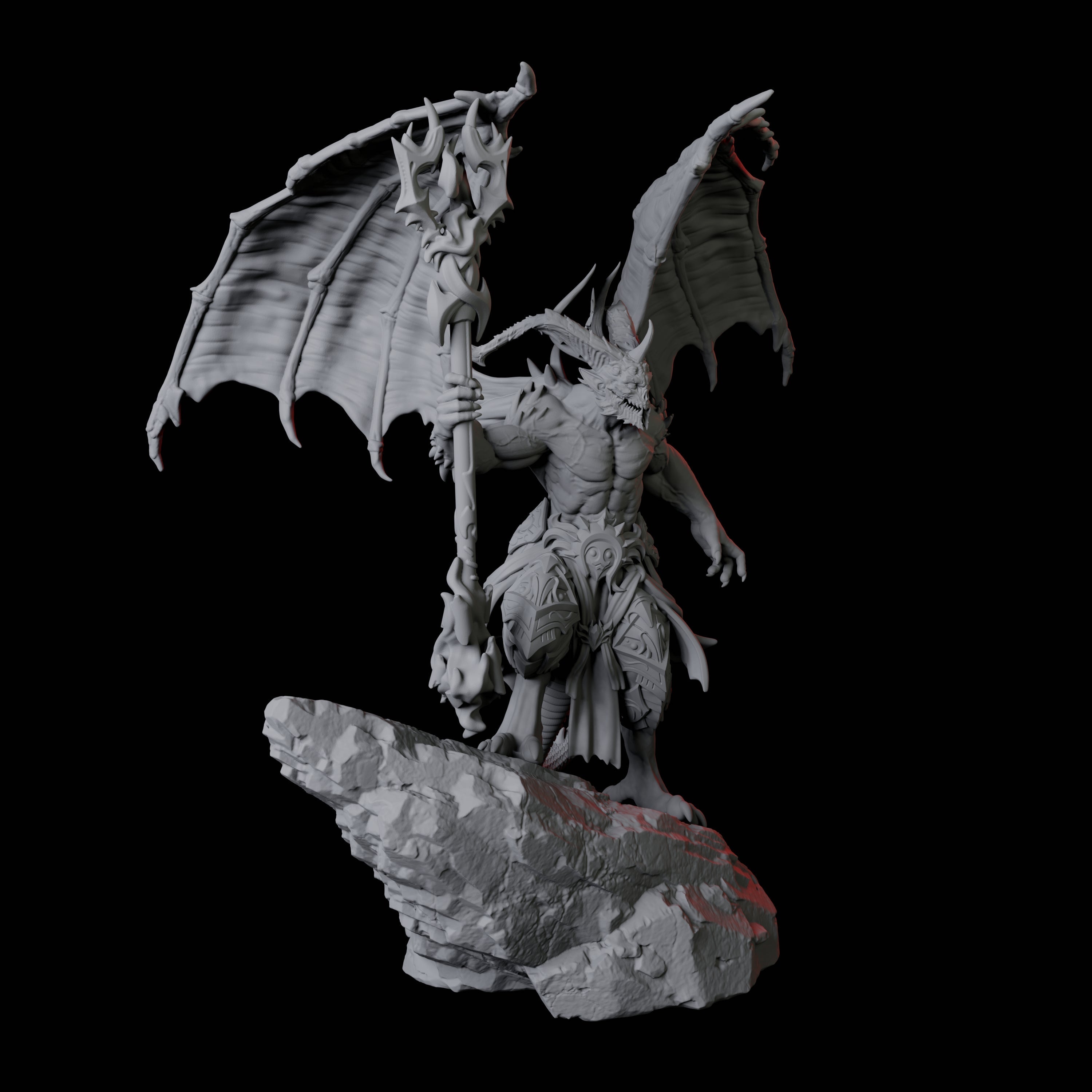 Taunting Horned Devil B Miniature for Dungeons and Dragons, Pathfinder or other TTRPGs