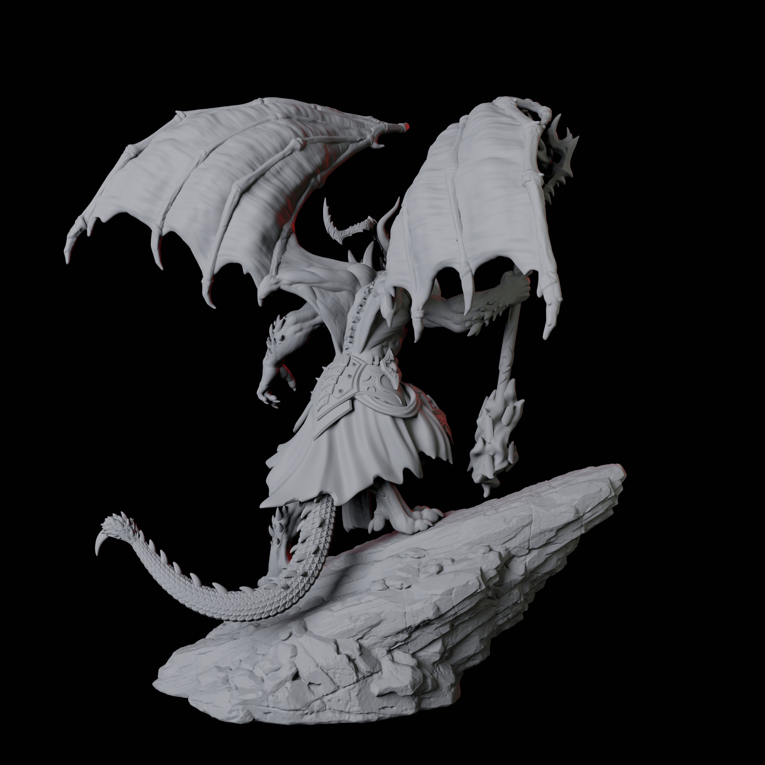 Taunting Horned Devil B Miniature for Dungeons and Dragons, Pathfinder or other TTRPGs