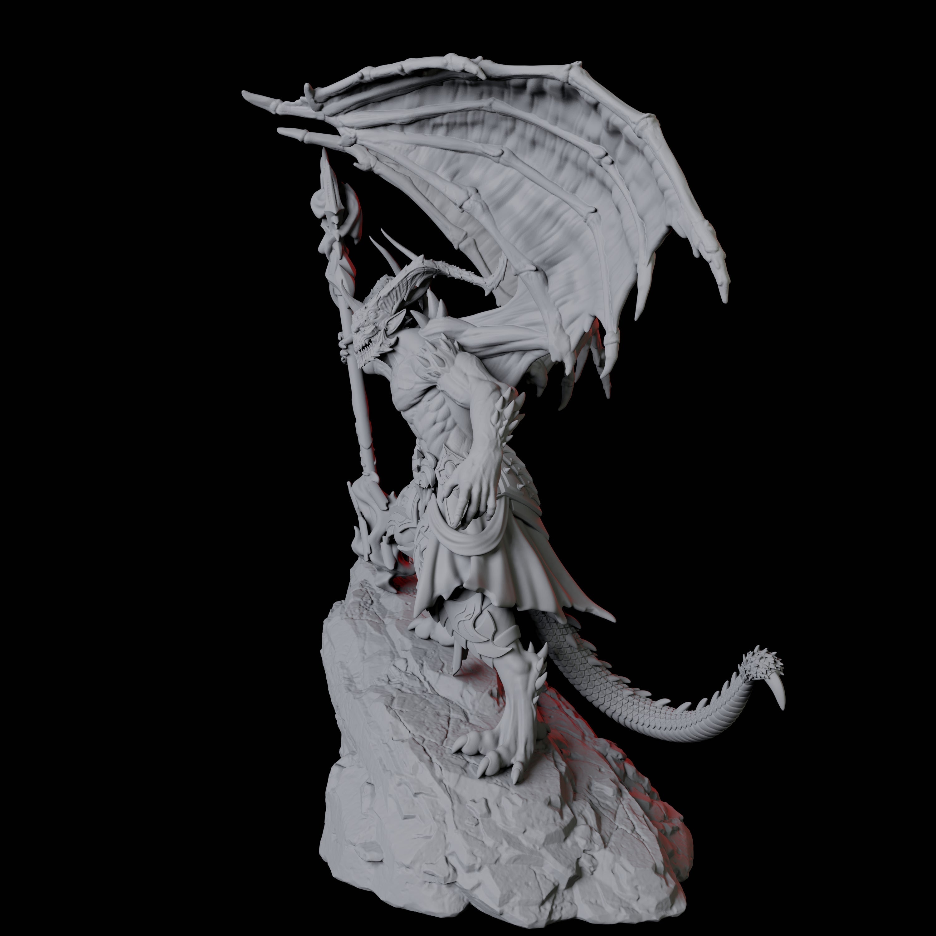 Taunting Horned Devil B Miniature for Dungeons and Dragons, Pathfinder or other TTRPGs