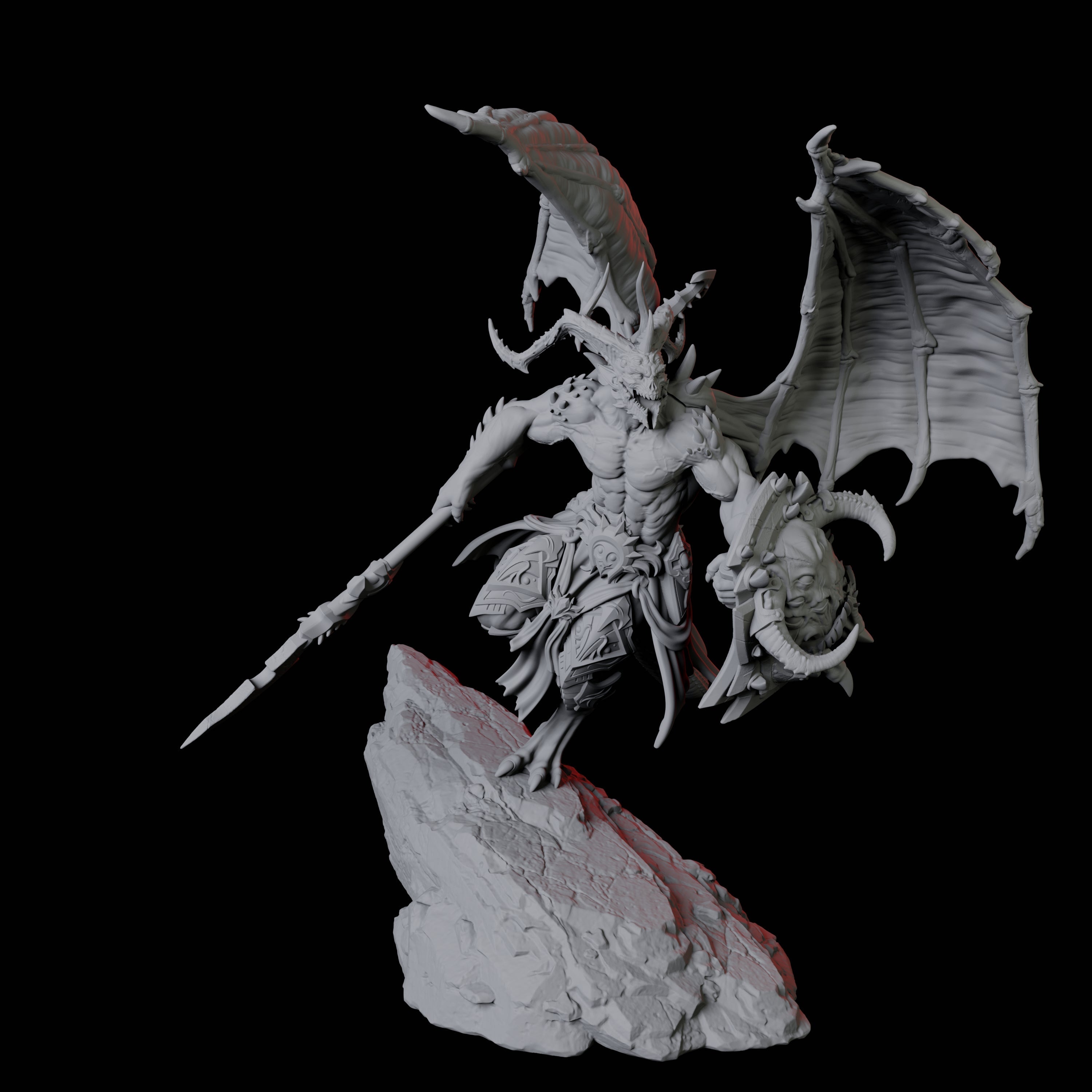 Taunting Horned Devil C Miniature for Dungeons and Dragons, Pathfinder or other TTRPGs