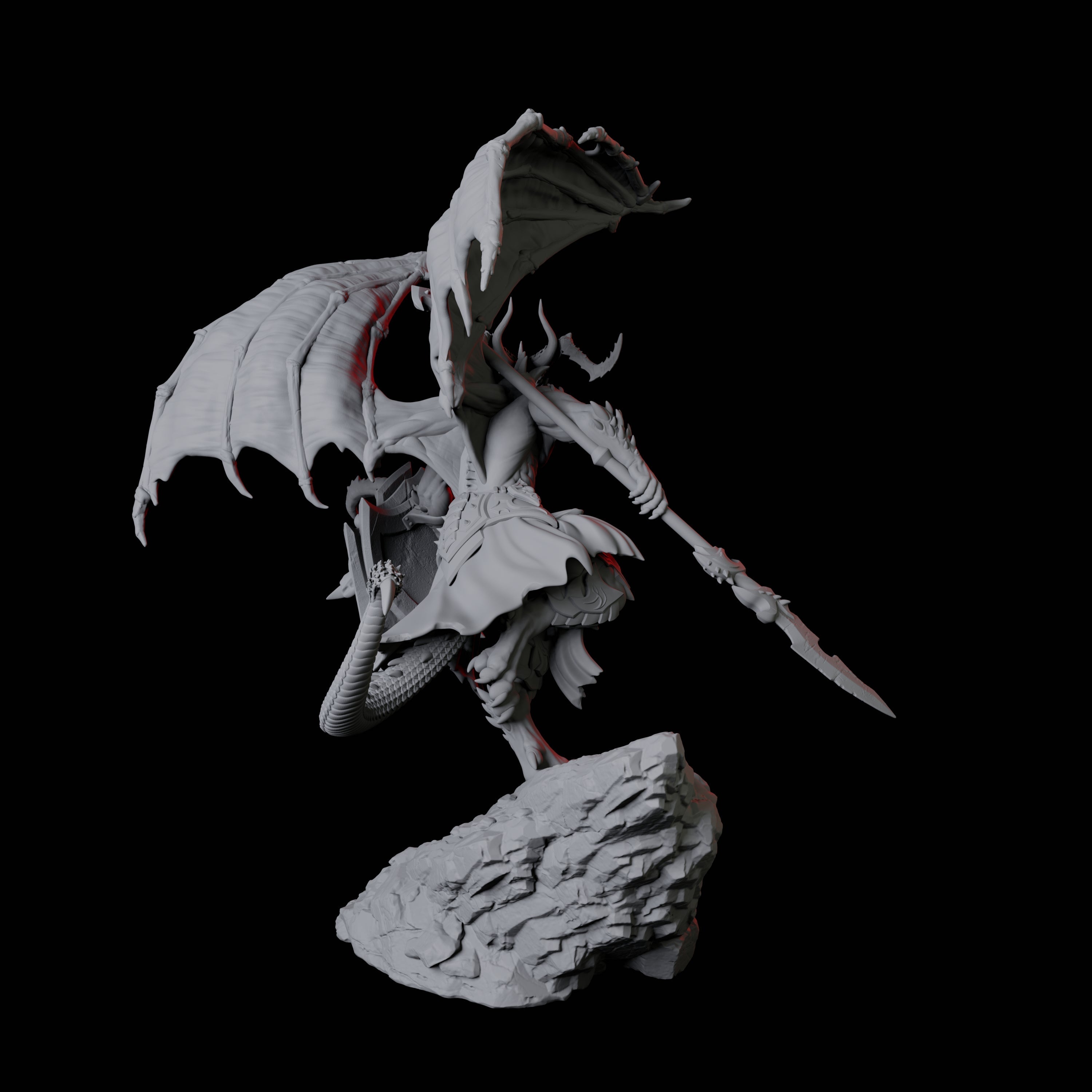 Taunting Horned Devil C Miniature for Dungeons and Dragons, Pathfinder or other TTRPGs