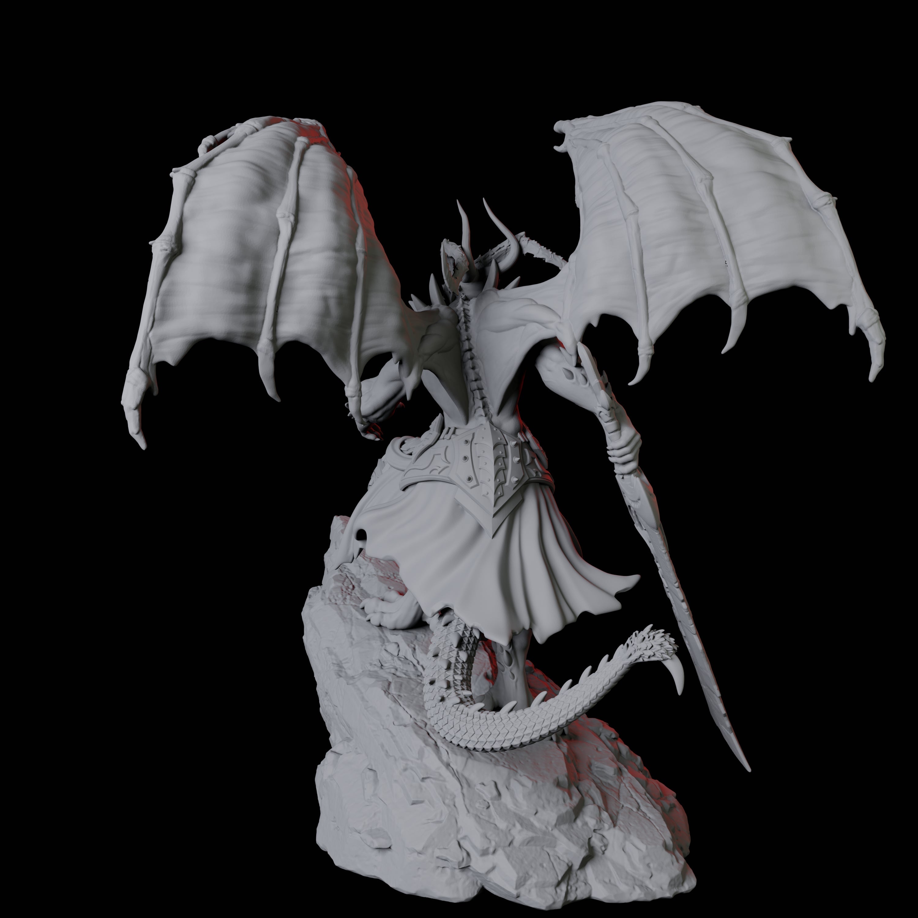 Taunting Horned Devil D Miniature for Dungeons and Dragons, Pathfinder or other TTRPGs