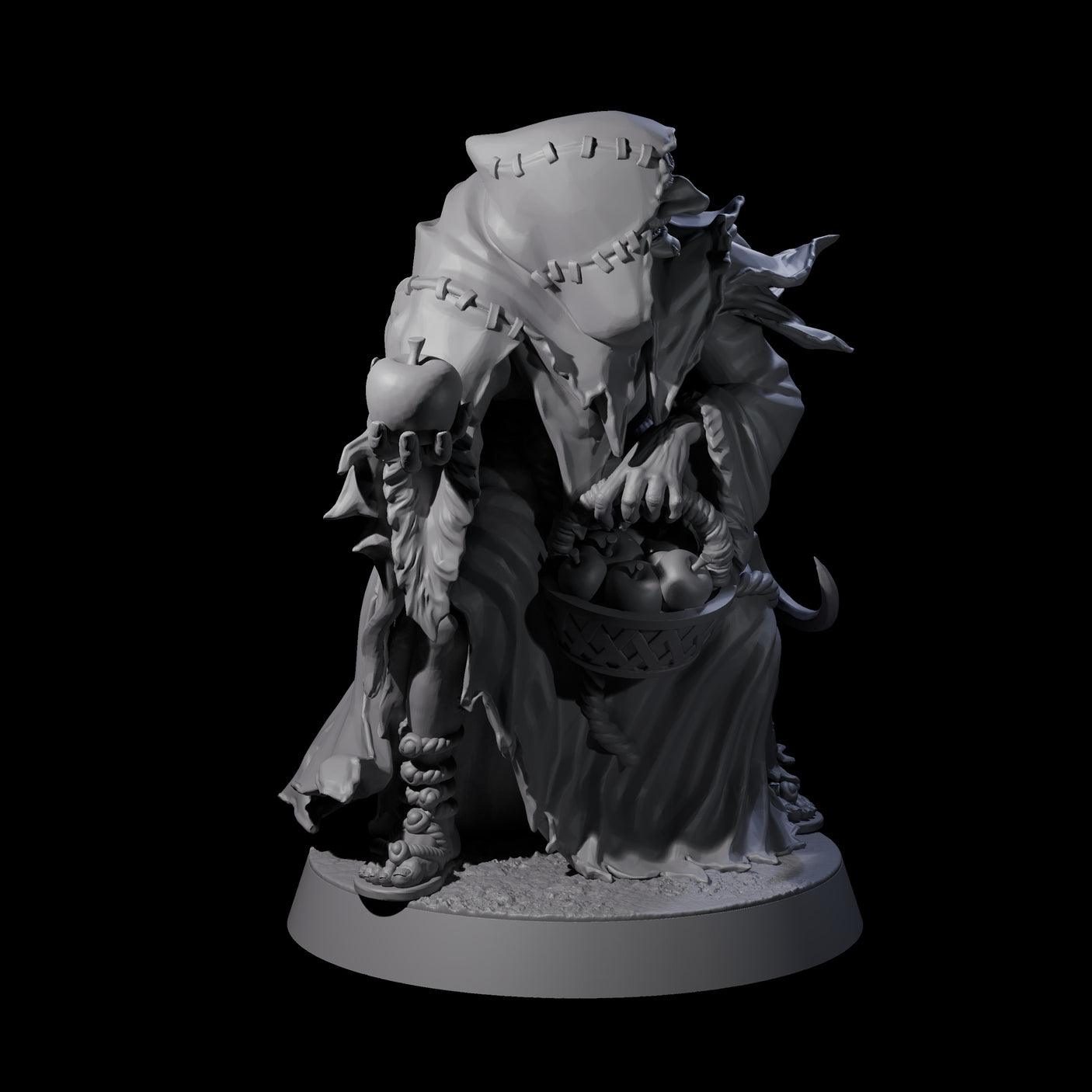Temptation Apple Hag Miniature for Dungeons and Dragons, Pathfinder or other TTRPGs