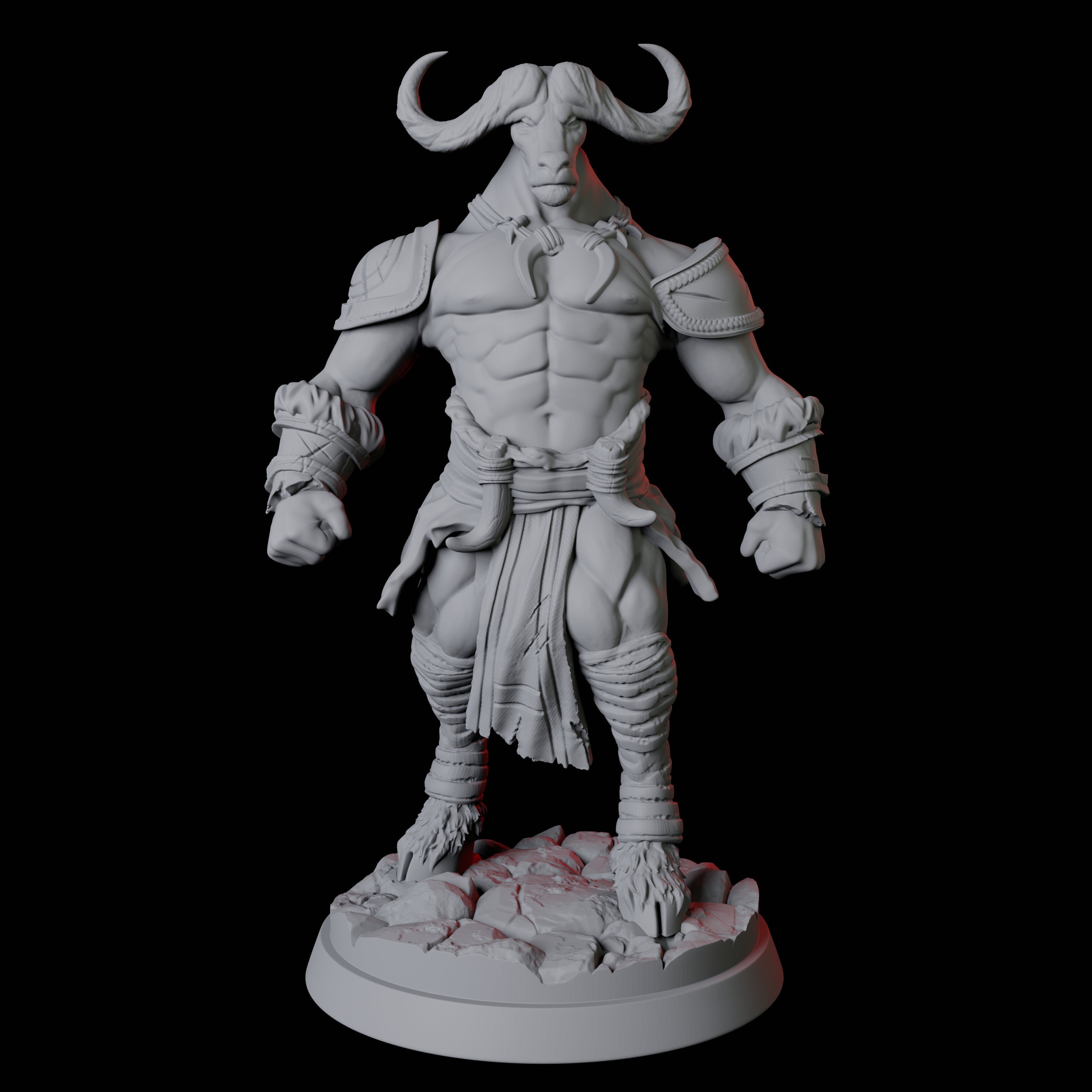 Ten Yakfolk Bundle Miniature for Dungeons and Dragons, Pathfinder or other TTRPGs
