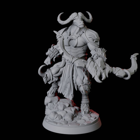 Ten Yakfolk Bundle Miniature for Dungeons and Dragons, Pathfinder or other TTRPGs