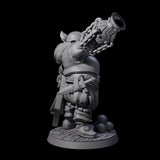 Tenacious Half Orc Quartermaster Pirate Miniature for Dungeons and Dragons, Pathfinder or other TTRPGs