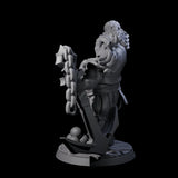Tenacious Half Orc Quartermaster Pirate Miniature for Dungeons and Dragons, Pathfinder or other TTRPGs