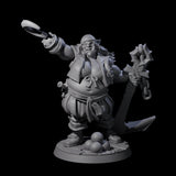 Tenacious Half Orc Quartermaster Pirate Miniature for Dungeons and Dragons, Pathfinder or other TTRPGs