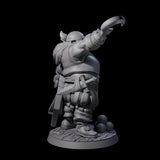 Tenacious Half Orc Quartermaster Pirate Miniature for Dungeons and Dragons, Pathfinder or other TTRPGs