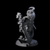 Tenacious Half Orc Quartermaster Pirate Miniature for Dungeons and Dragons, Pathfinder or other TTRPGs