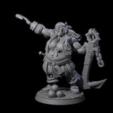Tenacious Half Orc Quartermaster Pirate Miniature for Dungeons and Dragons, Pathfinder or other TTRPGs