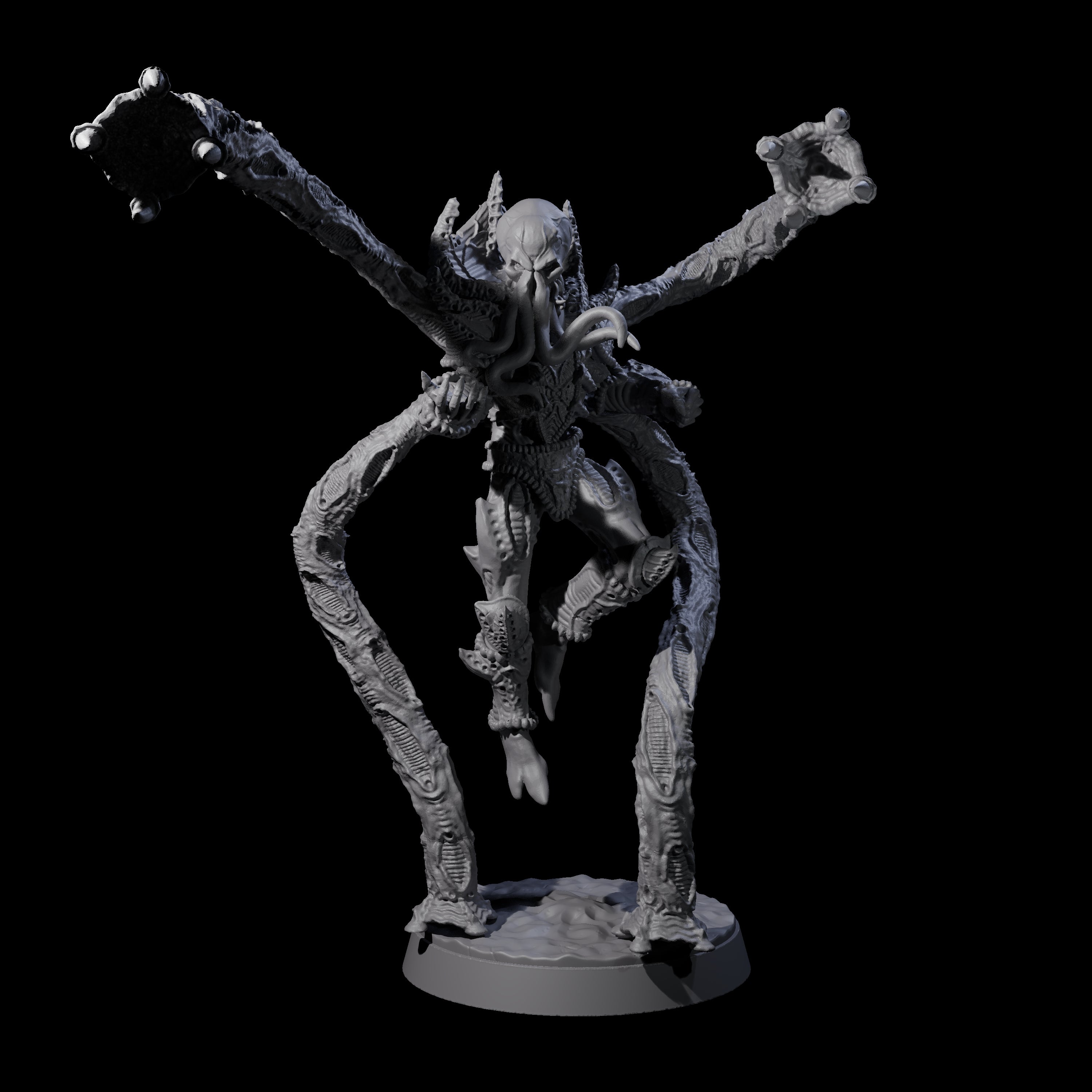 Tentacle Controlled Mind Flayer Controller Miniature for Dungeons and Dragons, Pathfinder or other TTRPGs
