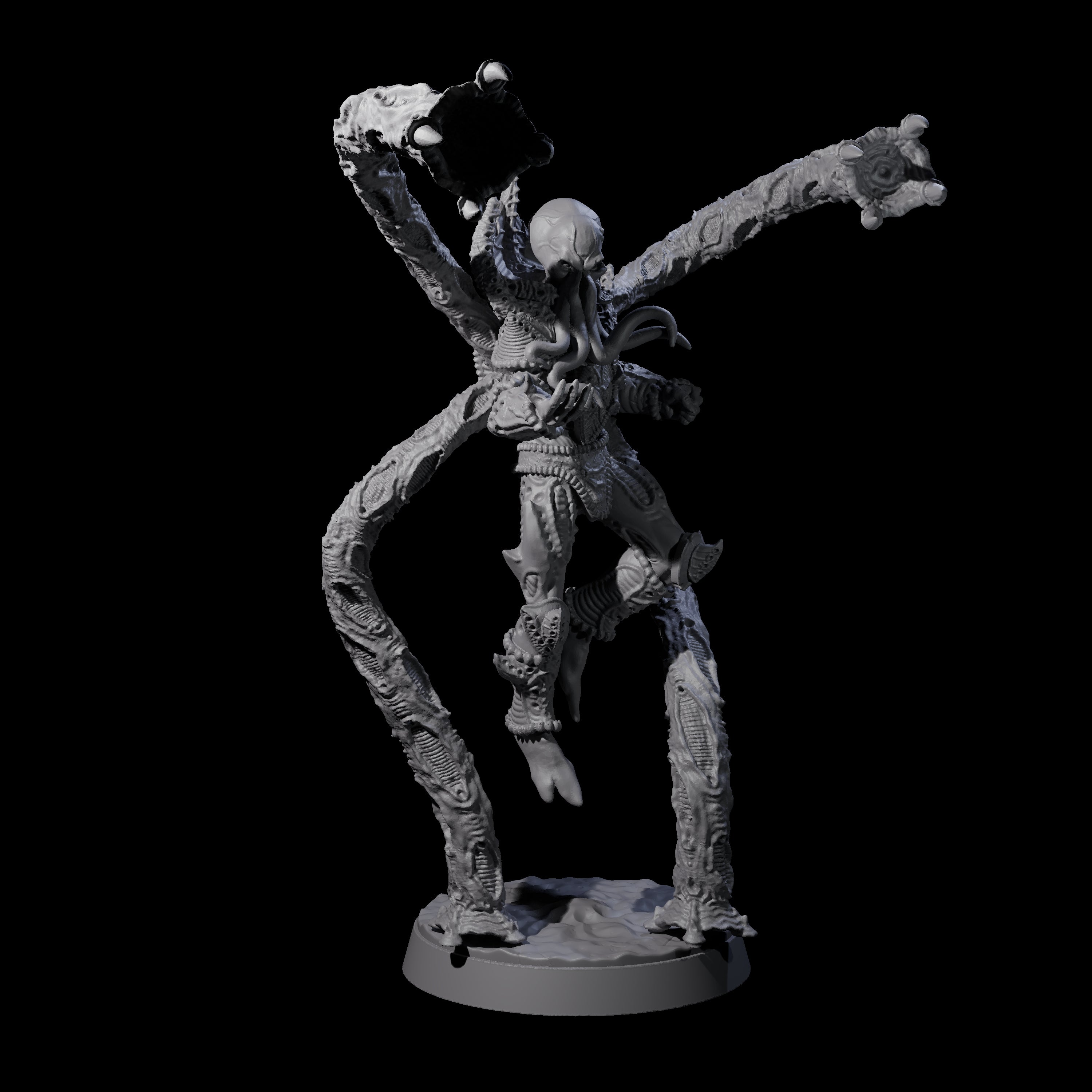 Tentacle Controlled Mind Flayer Controller Miniature for Dungeons and Dragons, Pathfinder or other TTRPGs