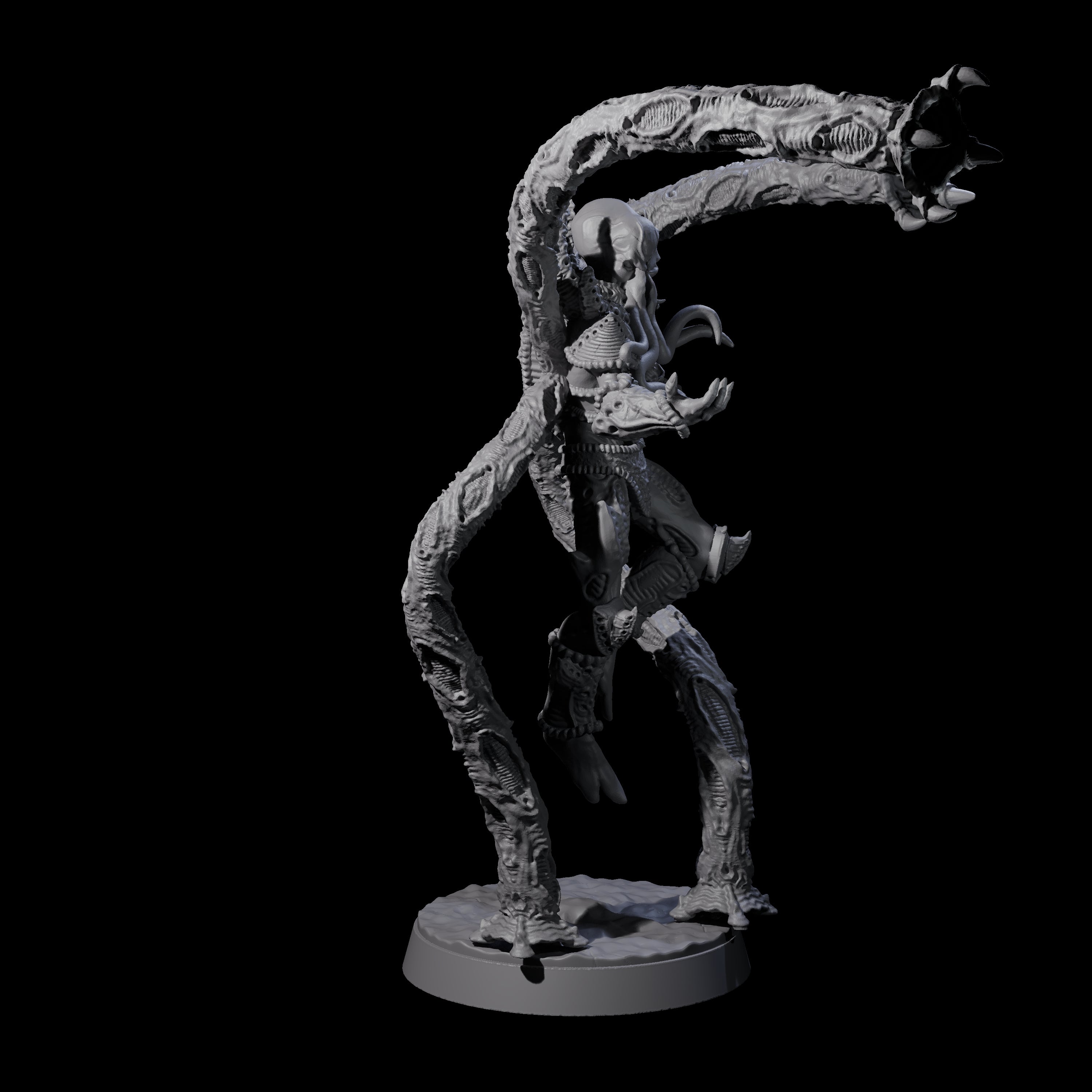 Tentacle Controlled Mind Flayer Controller Miniature for Dungeons and Dragons, Pathfinder or other TTRPGs