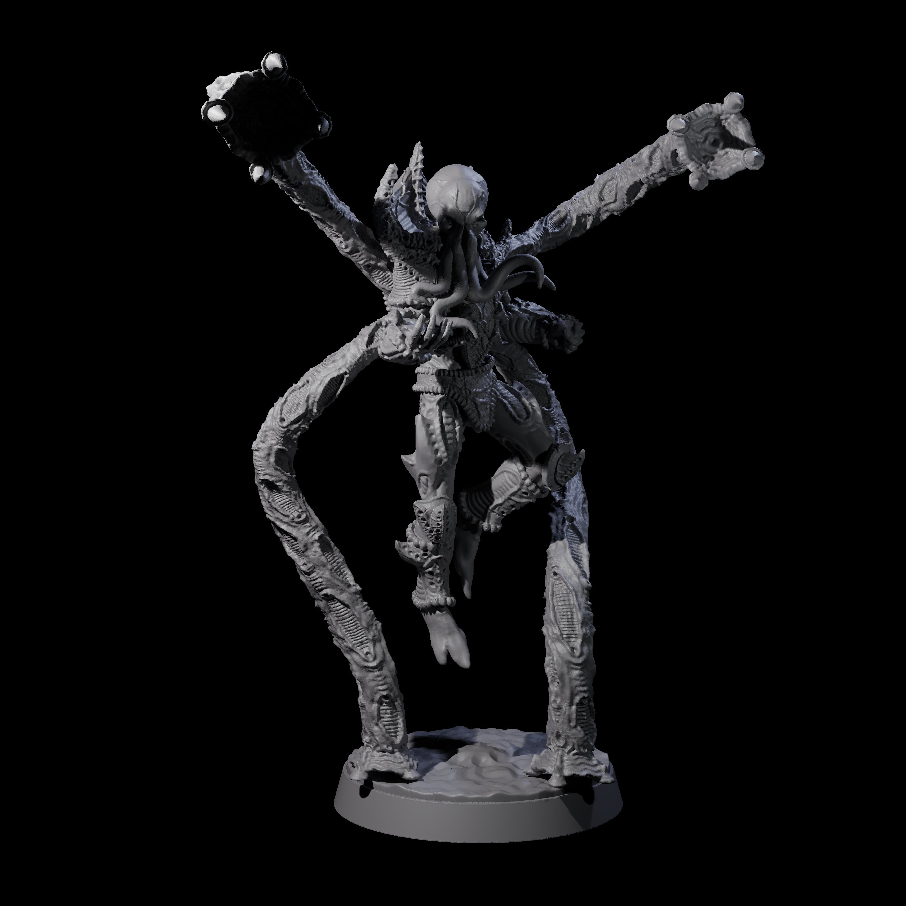 Tentacle Controlled Mind Flayer Controller Miniature for Dungeons and Dragons, Pathfinder or other TTRPGs