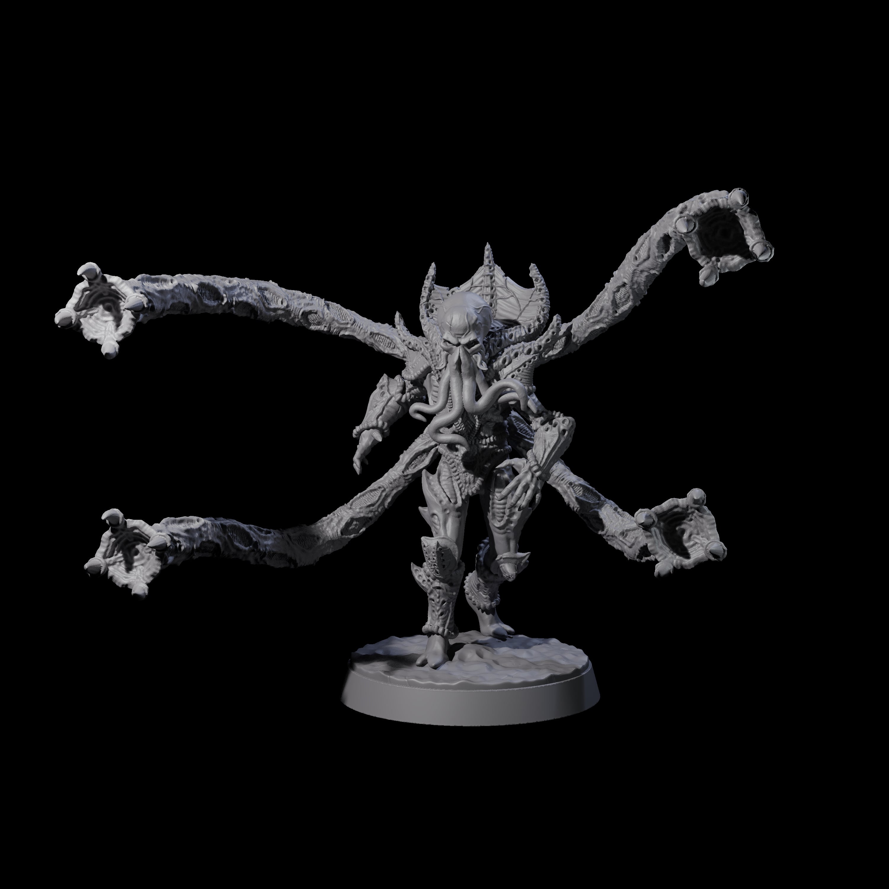 Tentacle Controlled Mind Flayer Stalker Miniature for Dungeons and Dragons, Pathfinder or other TTRPGs