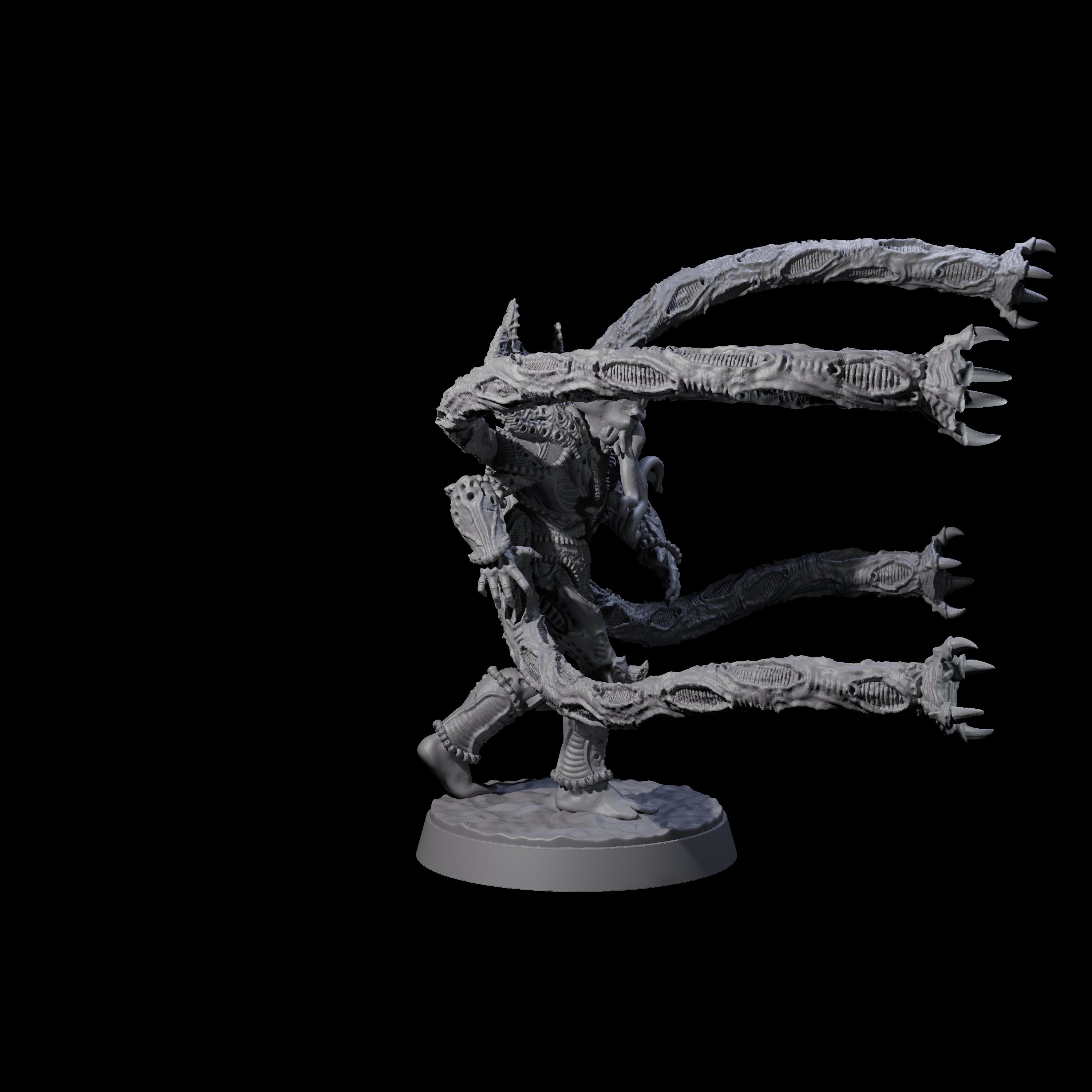 Tentacle Controlled Mind Flayer Stalker Miniature for Dungeons and Dragons, Pathfinder or other TTRPGs