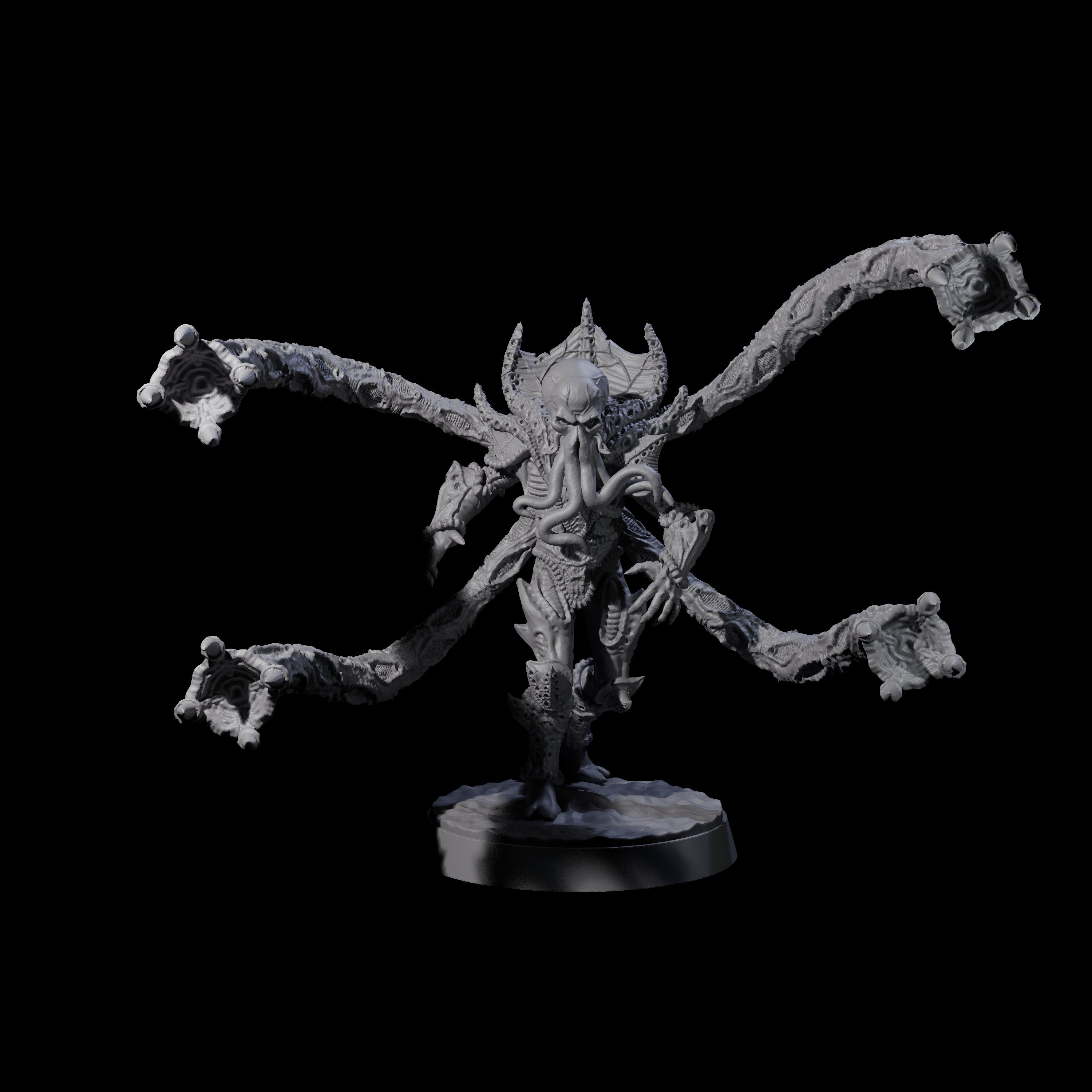 Tentacle Controlled Mind Flayer Stalker Miniature for Dungeons and Dragons, Pathfinder or other TTRPGs