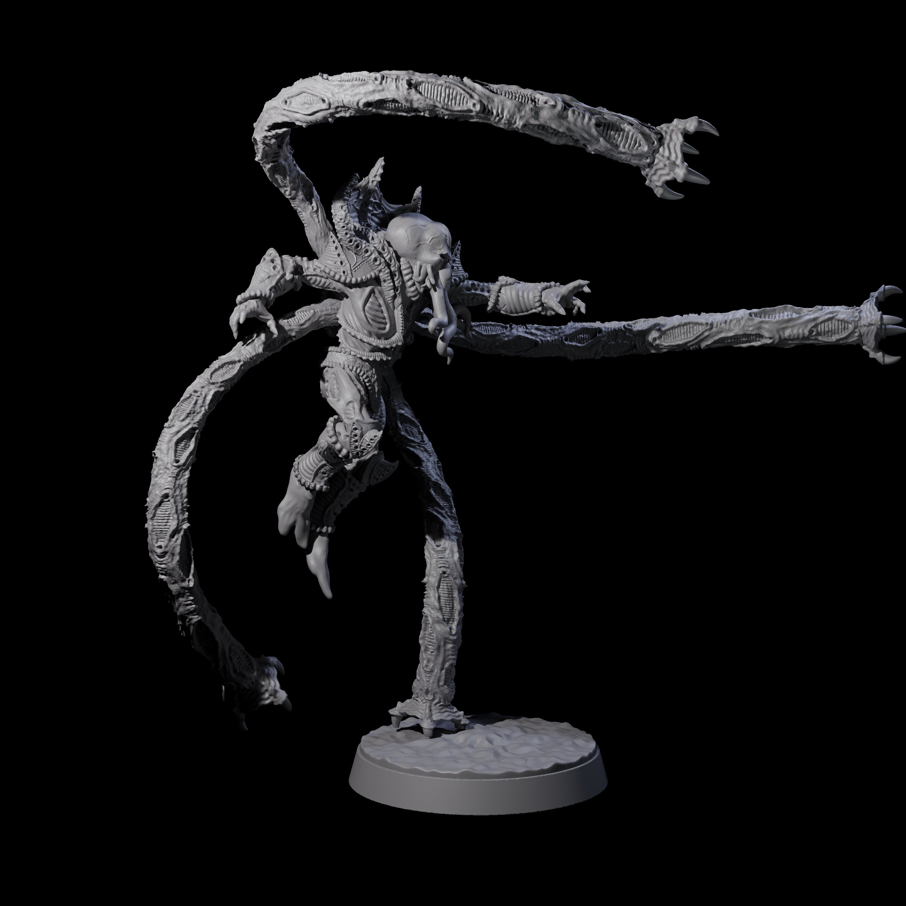 Tentacle Controlled Mind Flayer Striker Miniature for Dungeons and Dragons, Pathfinder or other TTRPGs