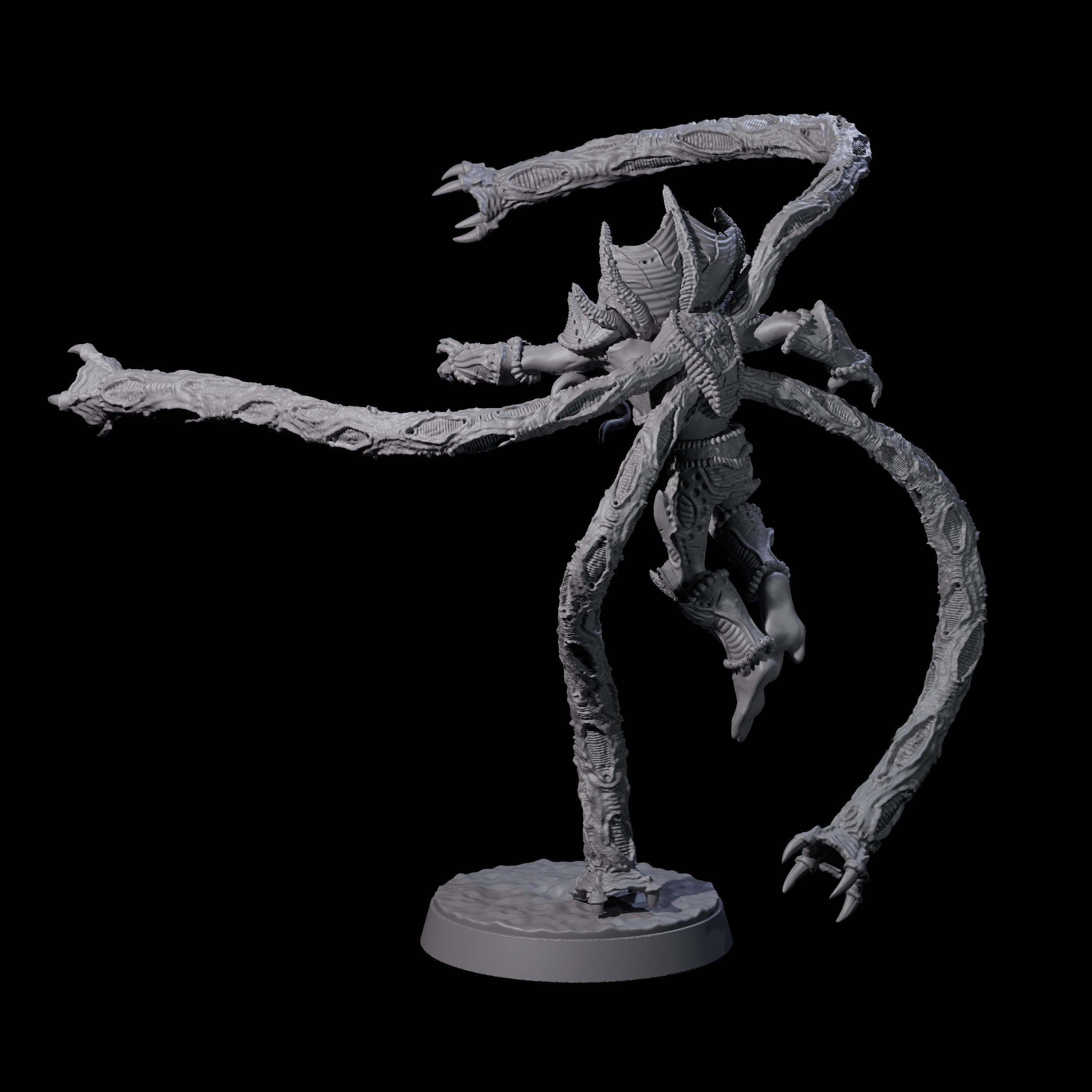 Tentacle Controlled Mind Flayer Striker Miniature for Dungeons and Dragons, Pathfinder or other TTRPGs