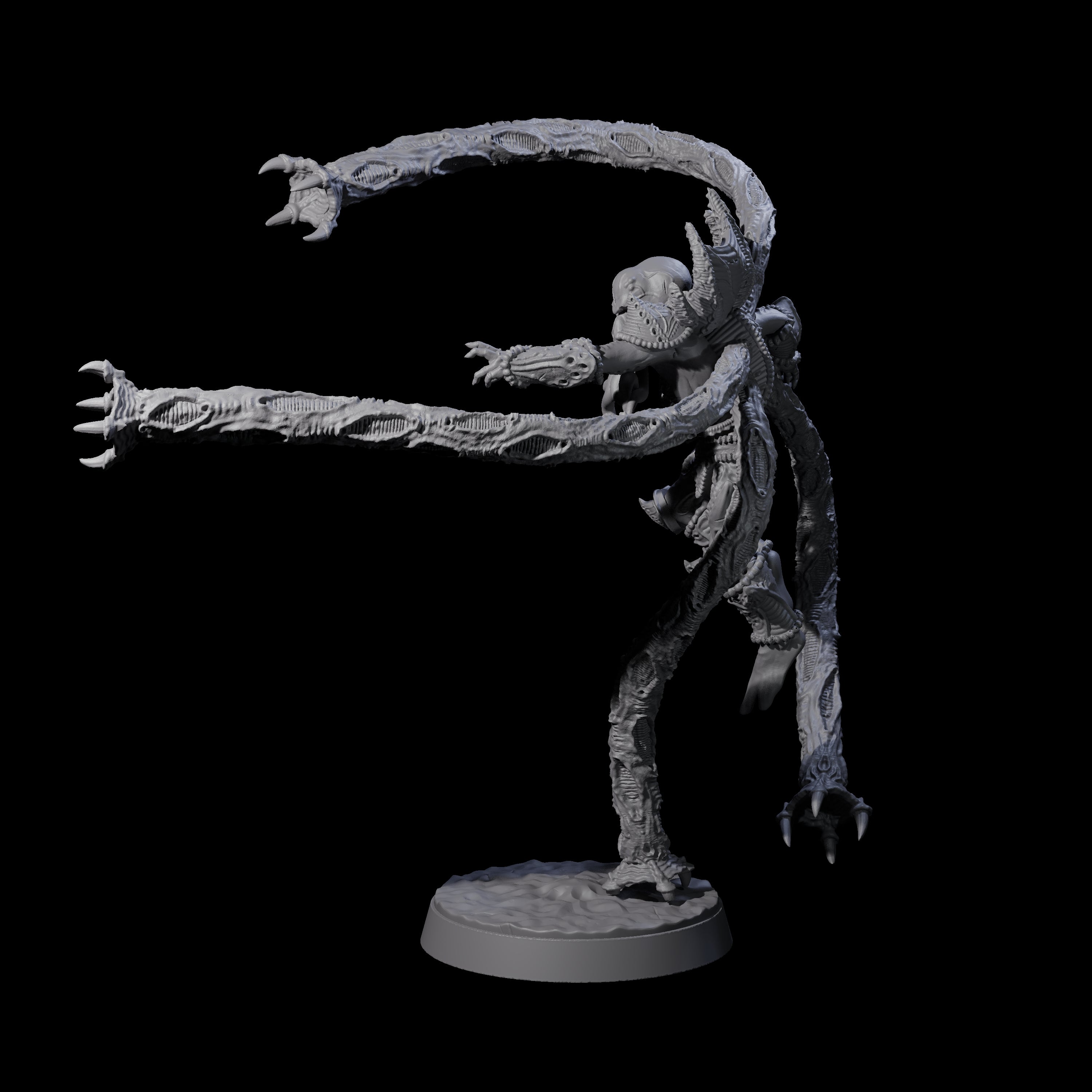 Tentacle Controlled Mind Flayer Striker Miniature for Dungeons and Dragons, Pathfinder or other TTRPGs