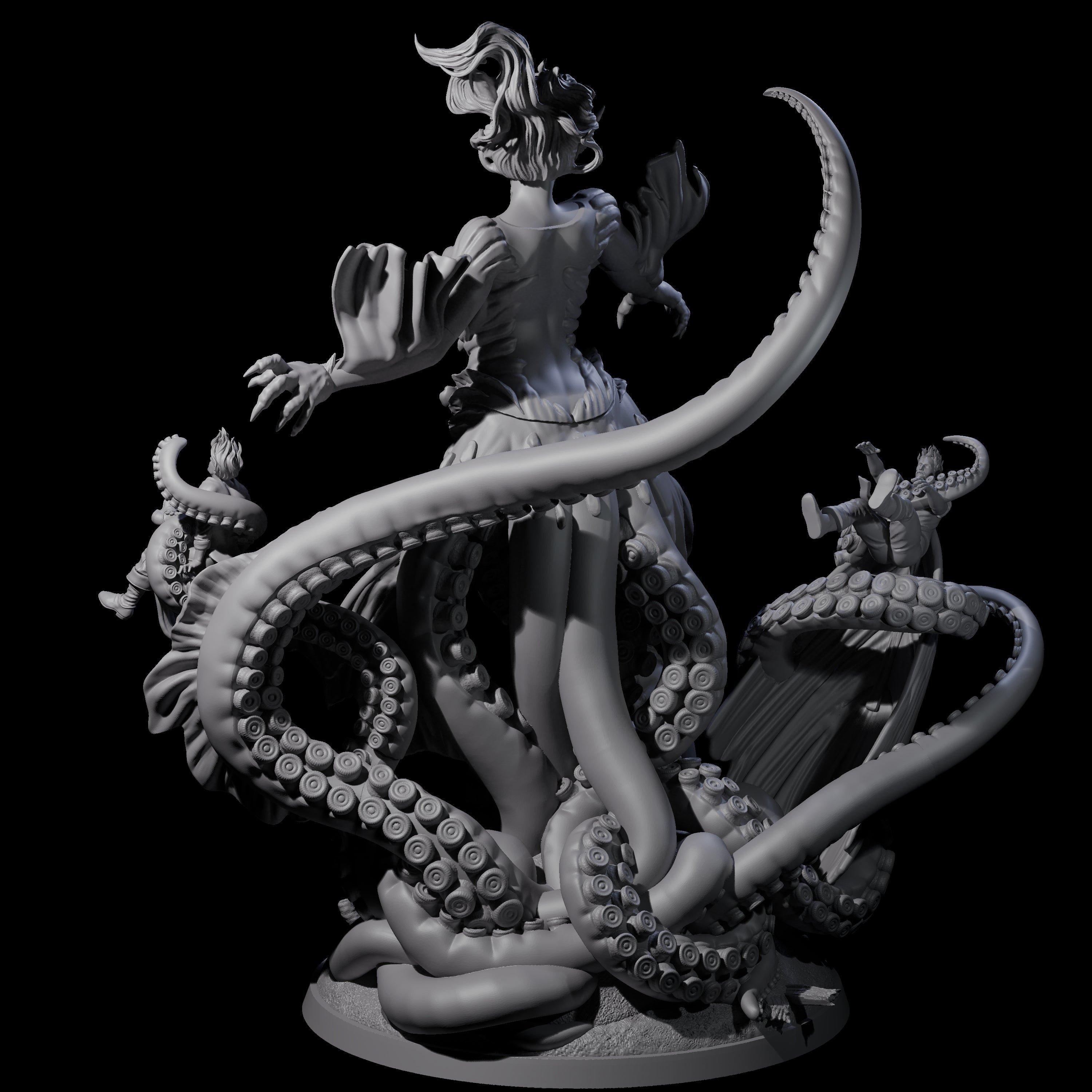 Tentacled Sea Hag Matriarch Miniature for Dungeons and Dragons, Pathfinder or other TTRPGs