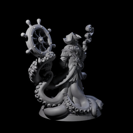 Tentacly Captain of the Seven Seas Miniature for Dungeons and Dragons, Pathfinder or other TTRPGs