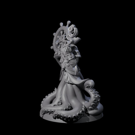 Tentacly Captain of the Seven Seas Miniature for Dungeons and Dragons, Pathfinder or other TTRPGs
