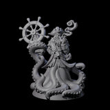 Tentacly Captain of the Seven Seas Miniature for Dungeons and Dragons, Pathfinder or other TTRPGs