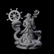 Tentacly Captain of the Seven Seas Miniature for Dungeons and Dragons, Pathfinder or other TTRPGs
